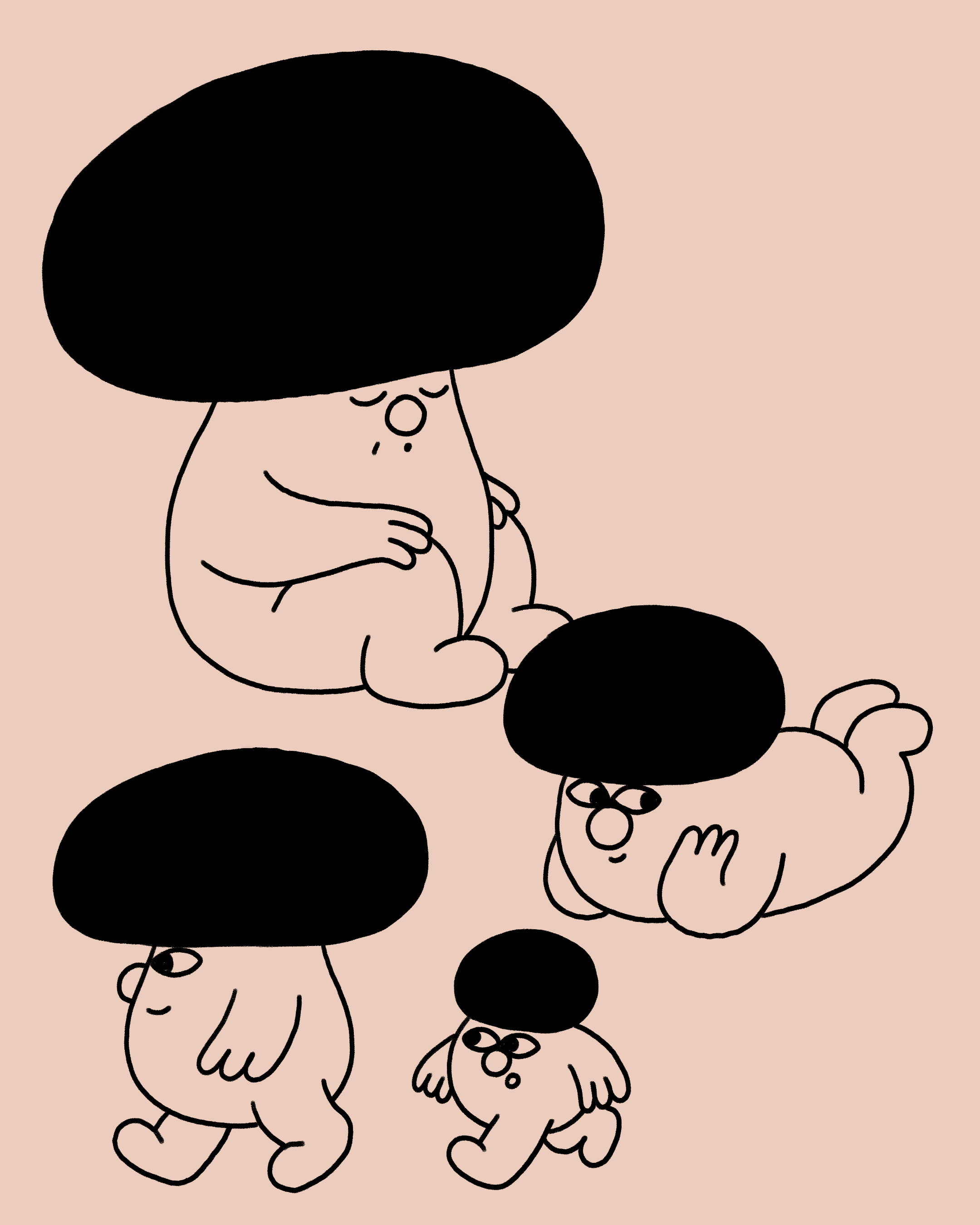 Mushroom families | Personal work | 2022