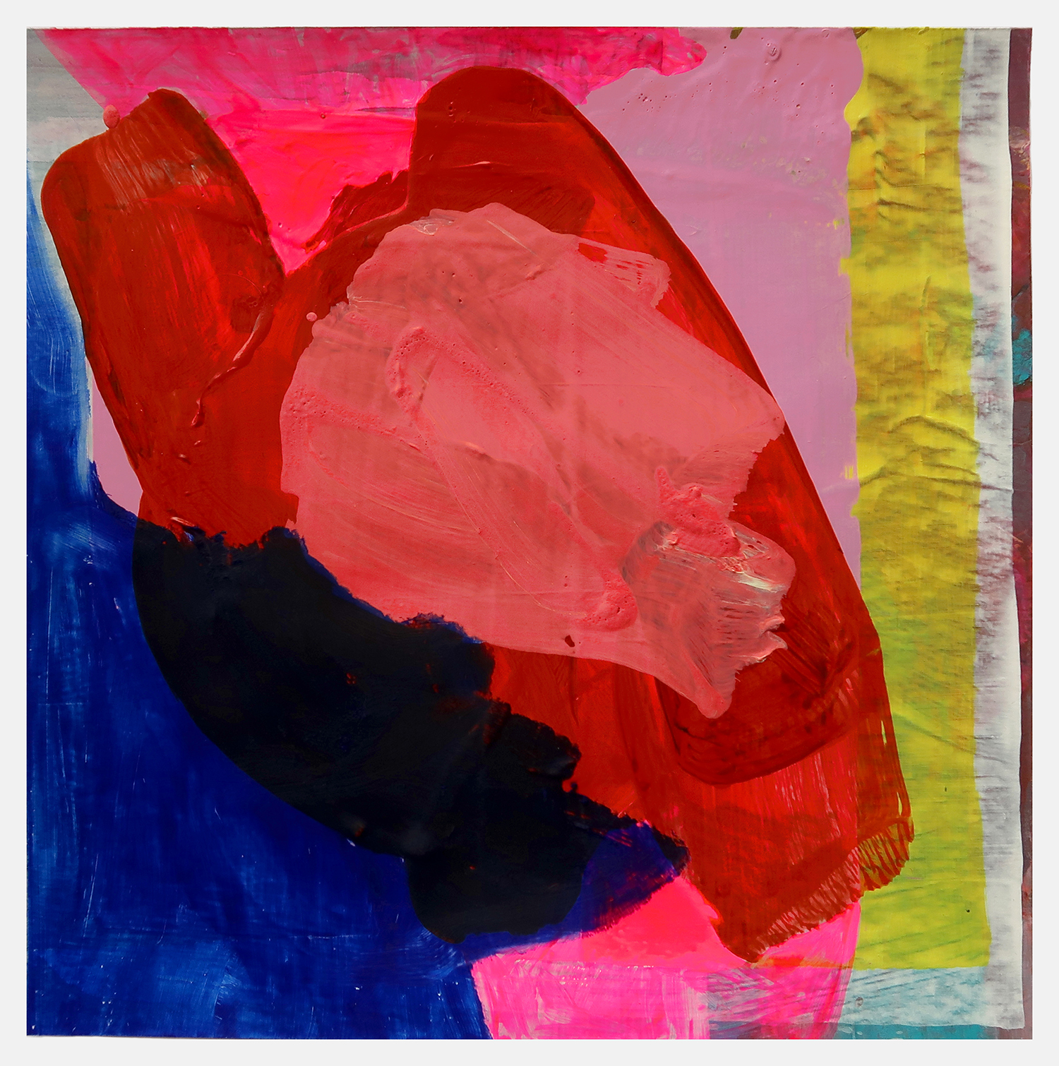 Untitled 551, 2021, Mixed media on paper, 20x20cm