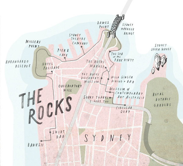 The Rocks Sydney Map Map Of New Hampshire 7641