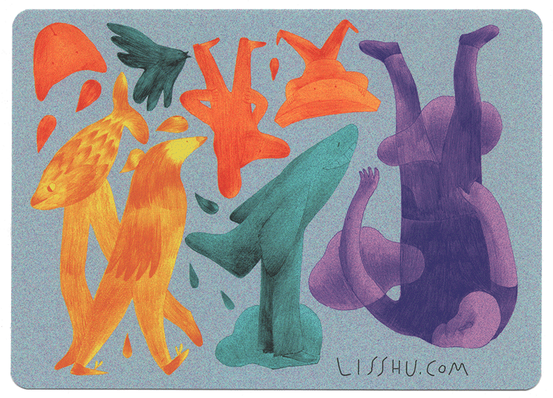 postcard, also published in LOCUS issue 3
