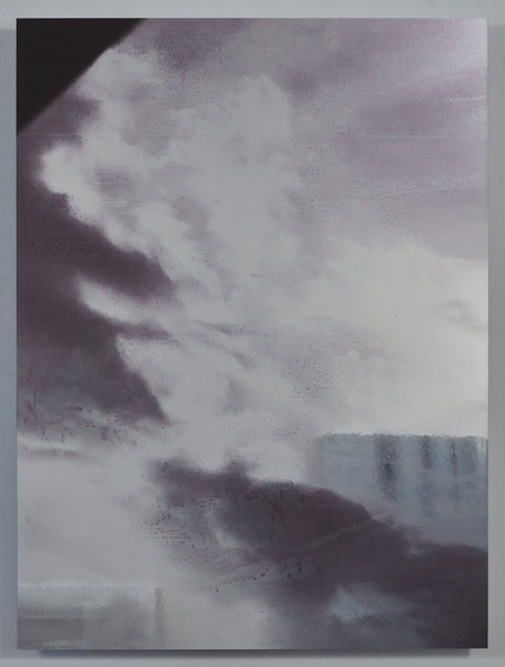 Car Window 34, 32 x 24. UV Latex Ink on Sylver Vinyl.