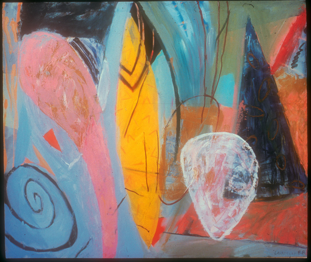 Deep Ellum Memory. 1988. oil on canvas. 57" X 67"