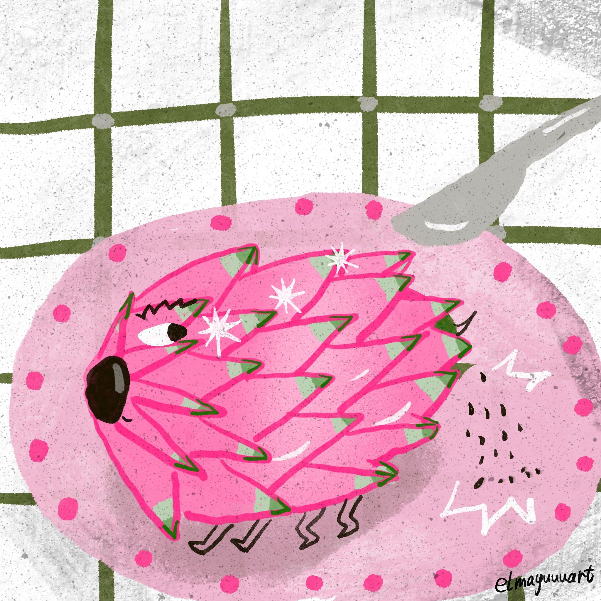 Scared dragon fruit.