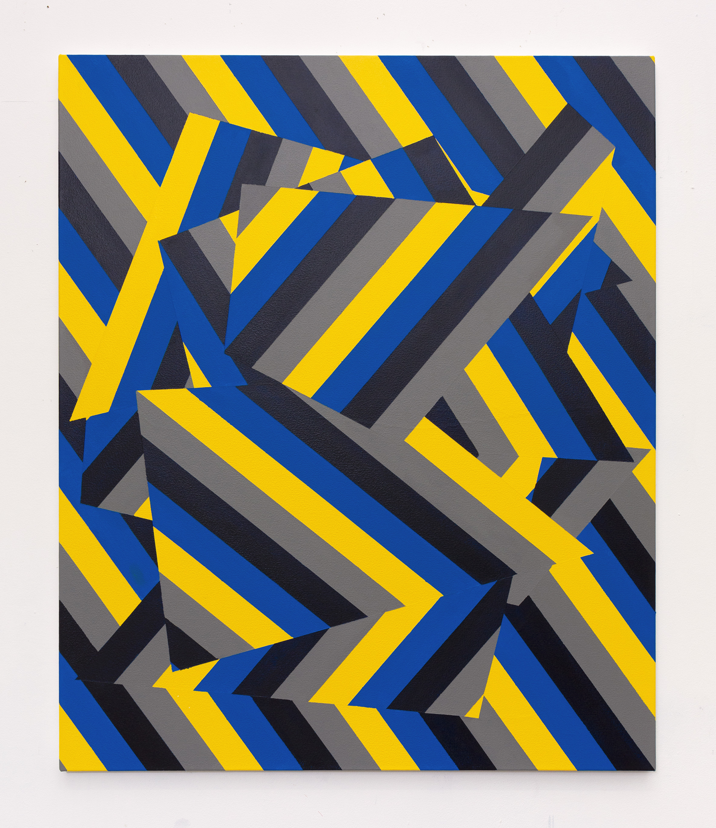 Lineae XLVI, 91cm x 76cm, acrylic on canvas