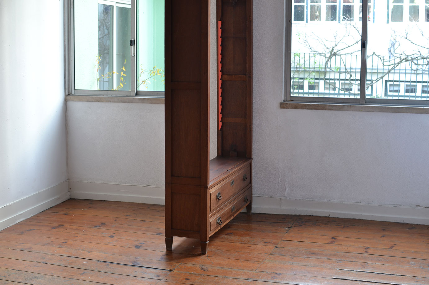 Untitled, 2019, relief print on Somerset White paper, unique prints, 92,50 x 4 cm