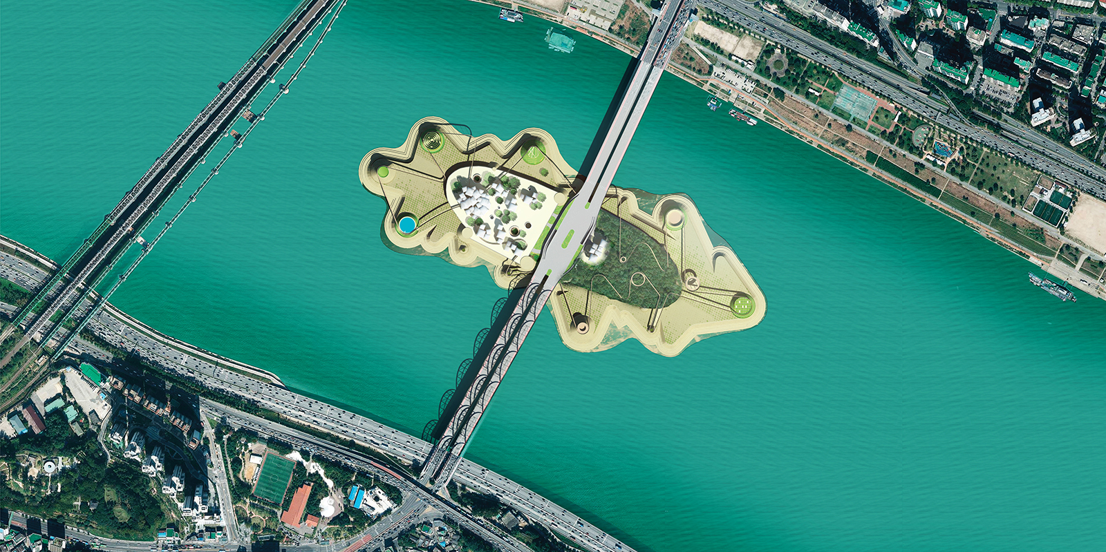 Dynamic Shoreline: Low Tide - increased shore line