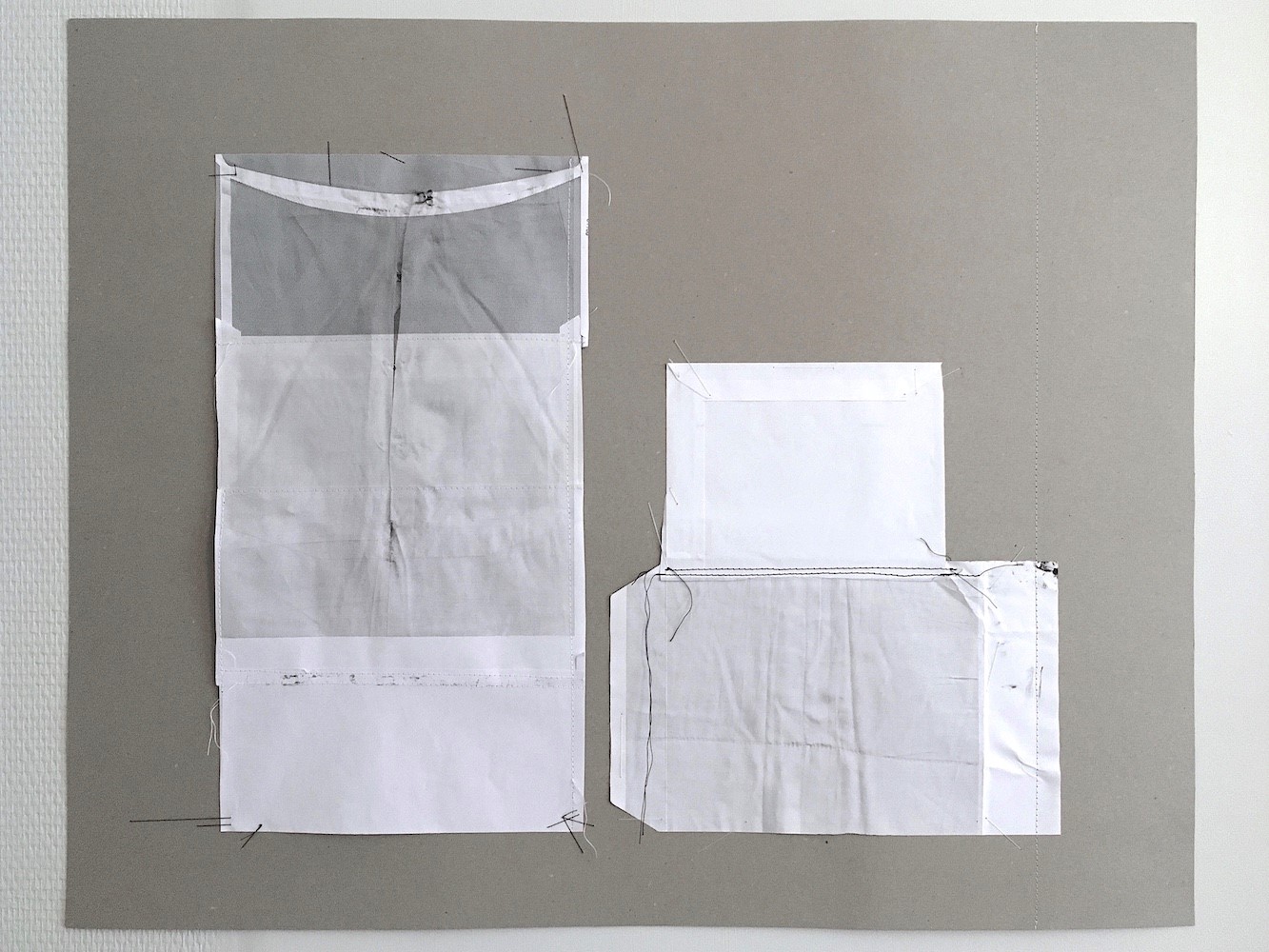 Olga THEURIET Doublure jupe devant et dos, 2020 © Olga Theuriet, courtesy Galerie Arnaud Lefebvre