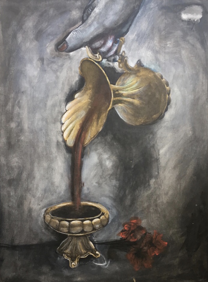 gold | 2020 | acrylic on canvas, 18" x 24"