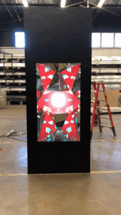Look at the mirrored beauty in production!