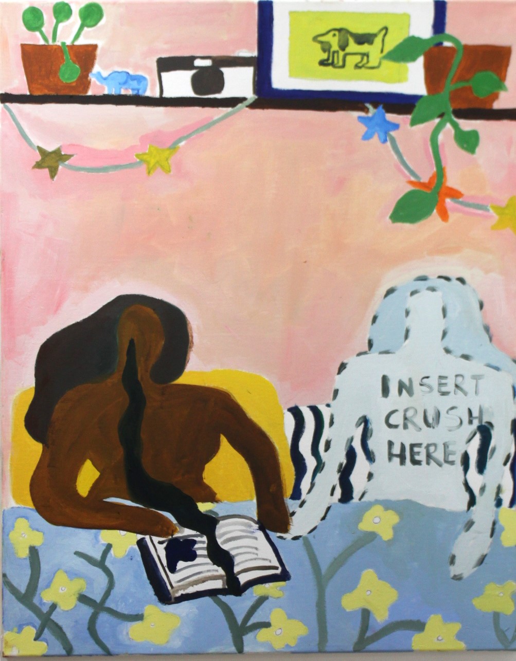 Insert Crush Here (2020) - Oil on canvas - Sold to a private collector