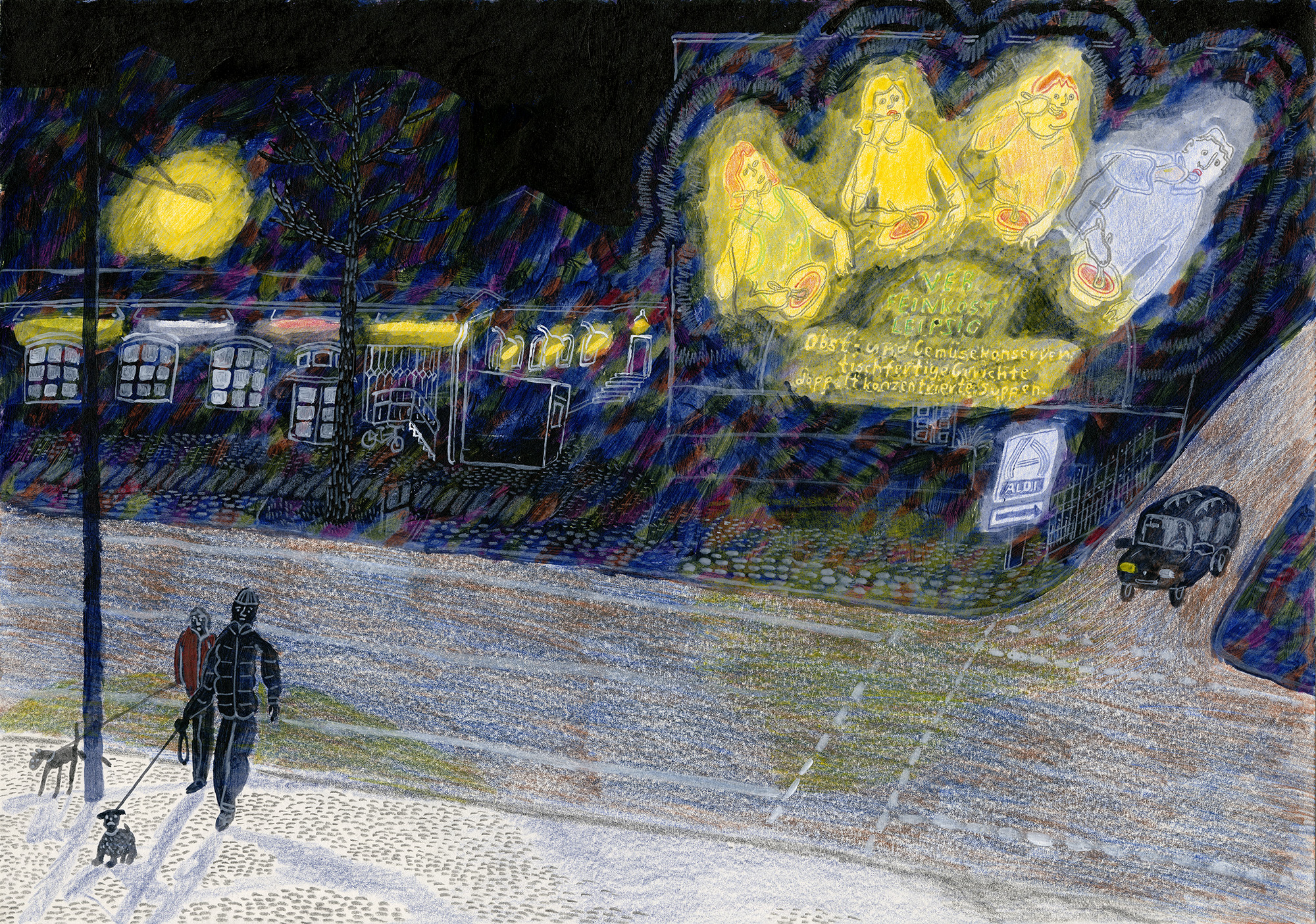 Karl-Liebknecht-Stra&szlig;e Ecke Braustra&szlig;e (L&ouml;ffelfamilie)