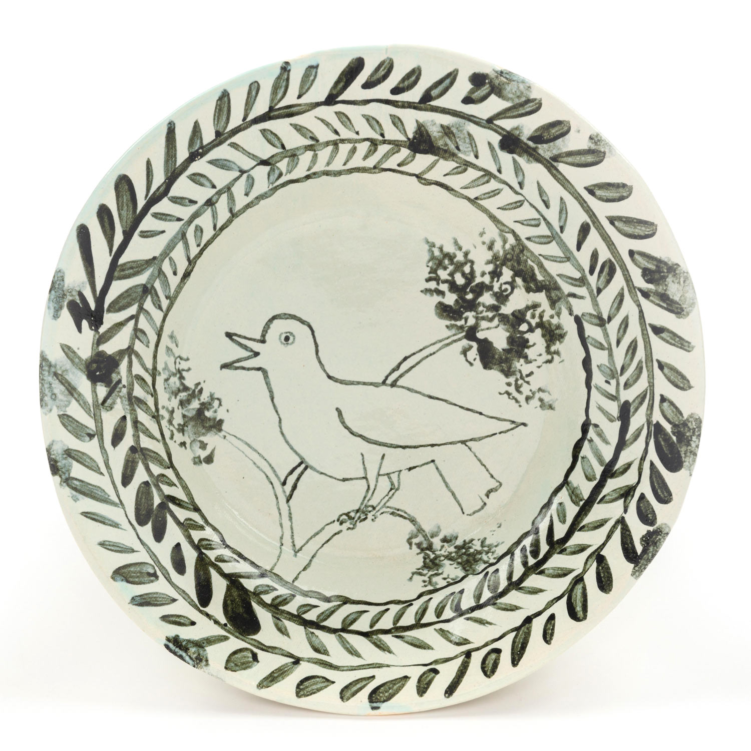 Bush of birds plate, 21.9.2020Glazed ceramic stoneware5 x 26cm