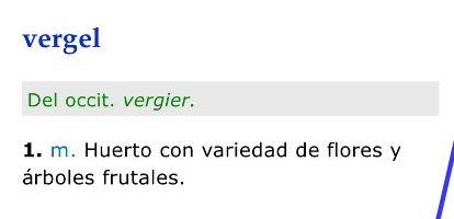 A Vergel in the Cloud