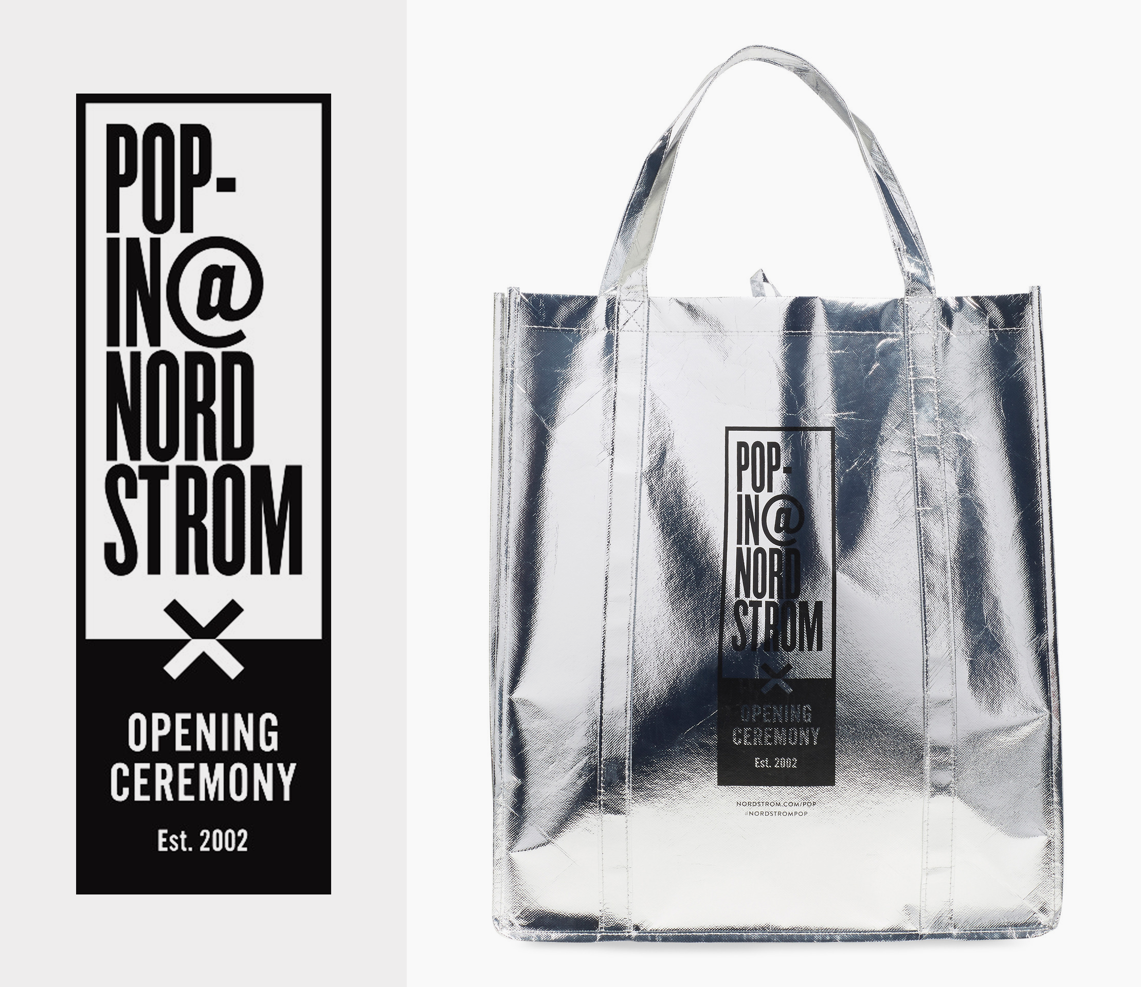 Bag and logo design for our holiday shop with Opening Ceremony