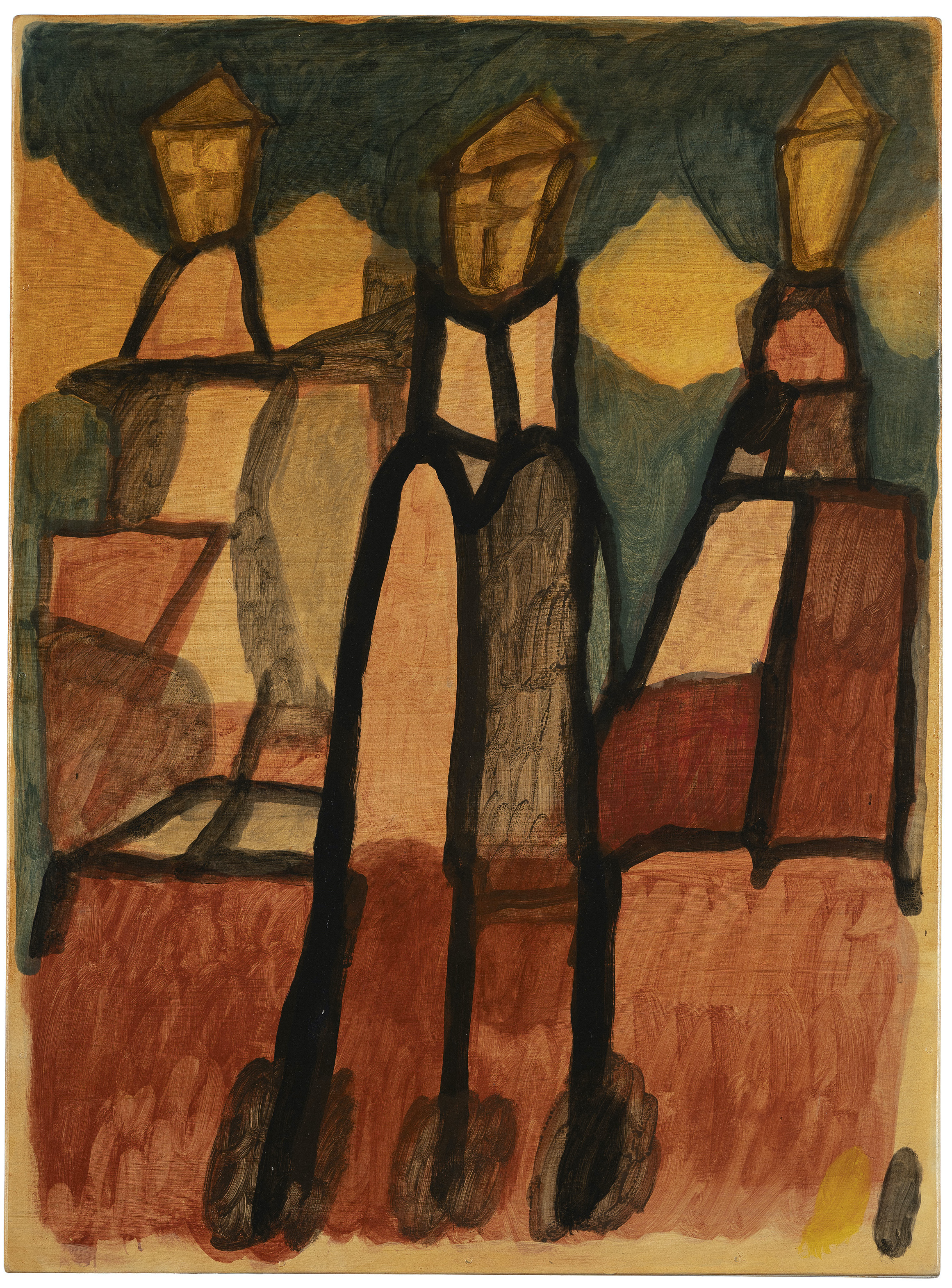 Streetlight Dream, 2020, Acrylic and oil on board, 60cm x 45cm