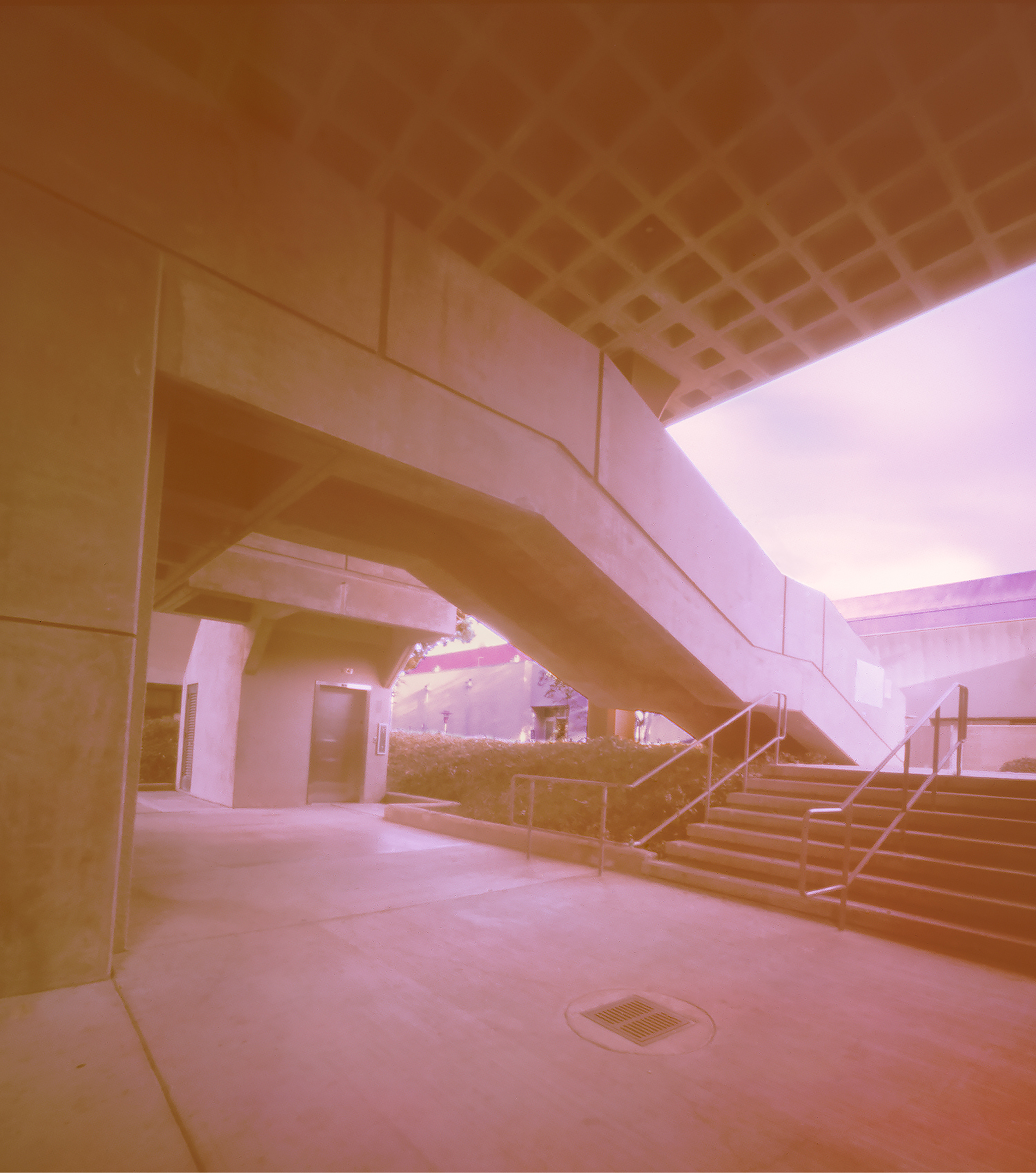 Photography Department, UC Irvine. Inkjet print from cross-processed pinhole 4 x 5, 5.5 x 5 inches