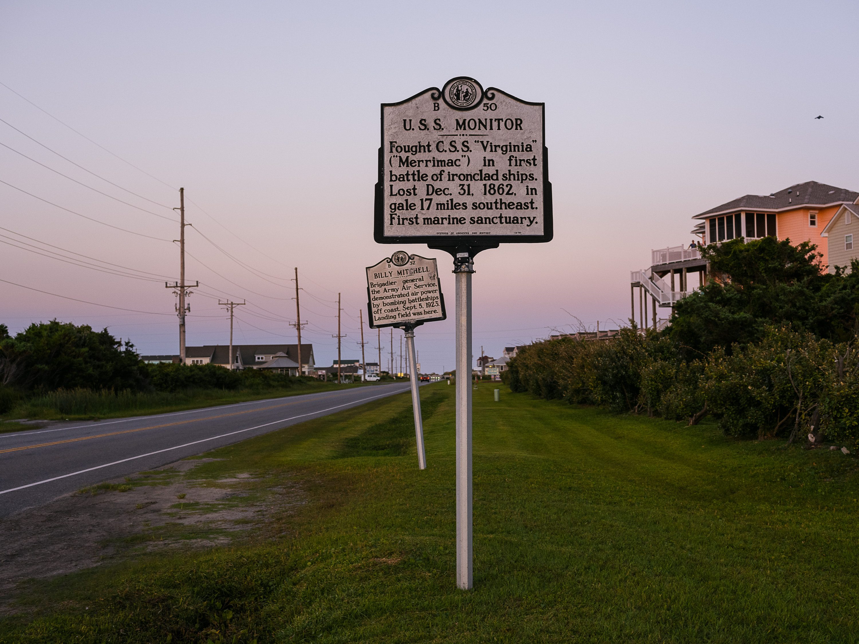 USS monitor Sign