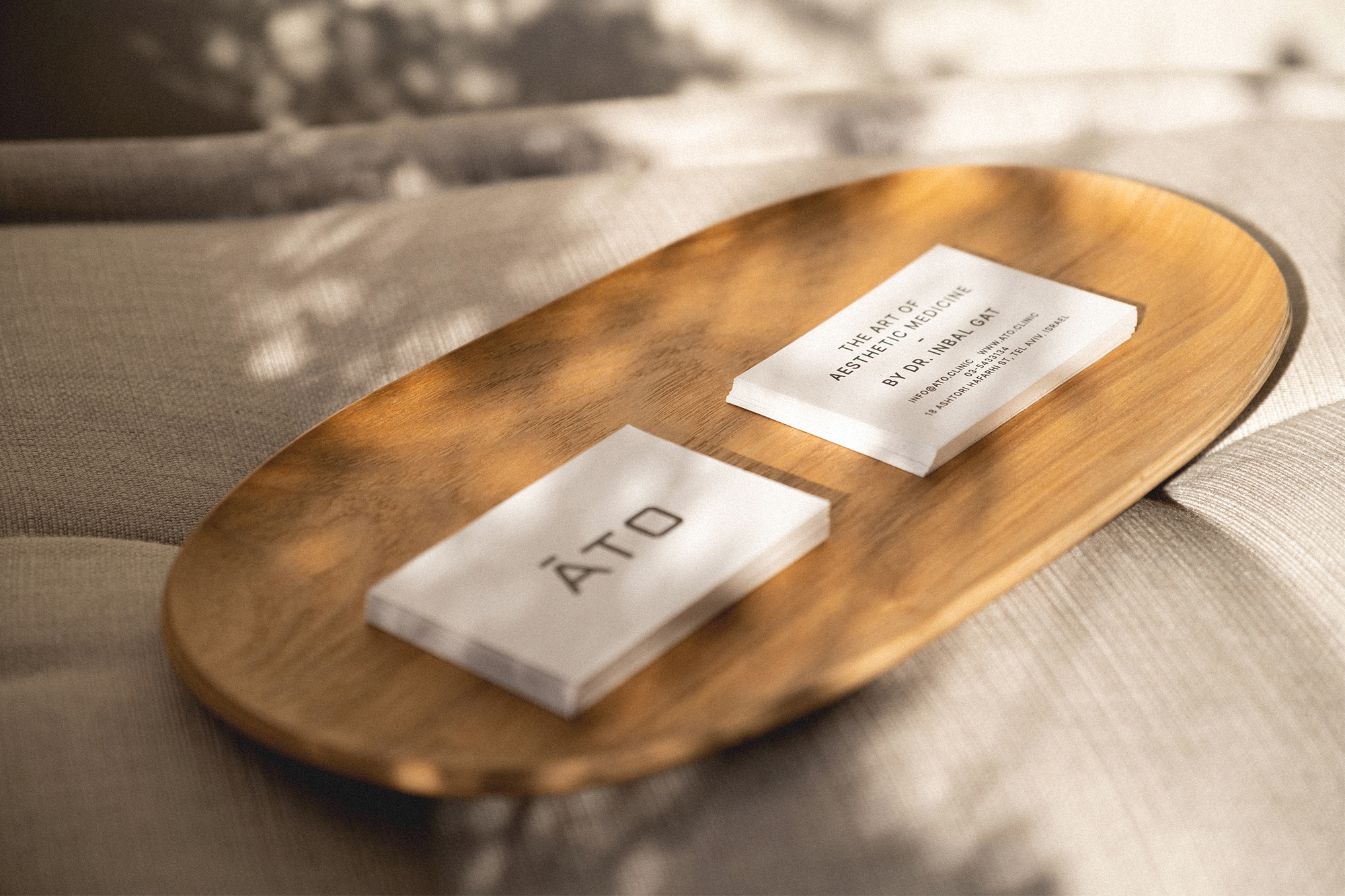 Brand identity & merch design for ĀTO, 2021 Interior Design & Art: Mērcer Project by Roy Nachum, Photography: Via Tolila