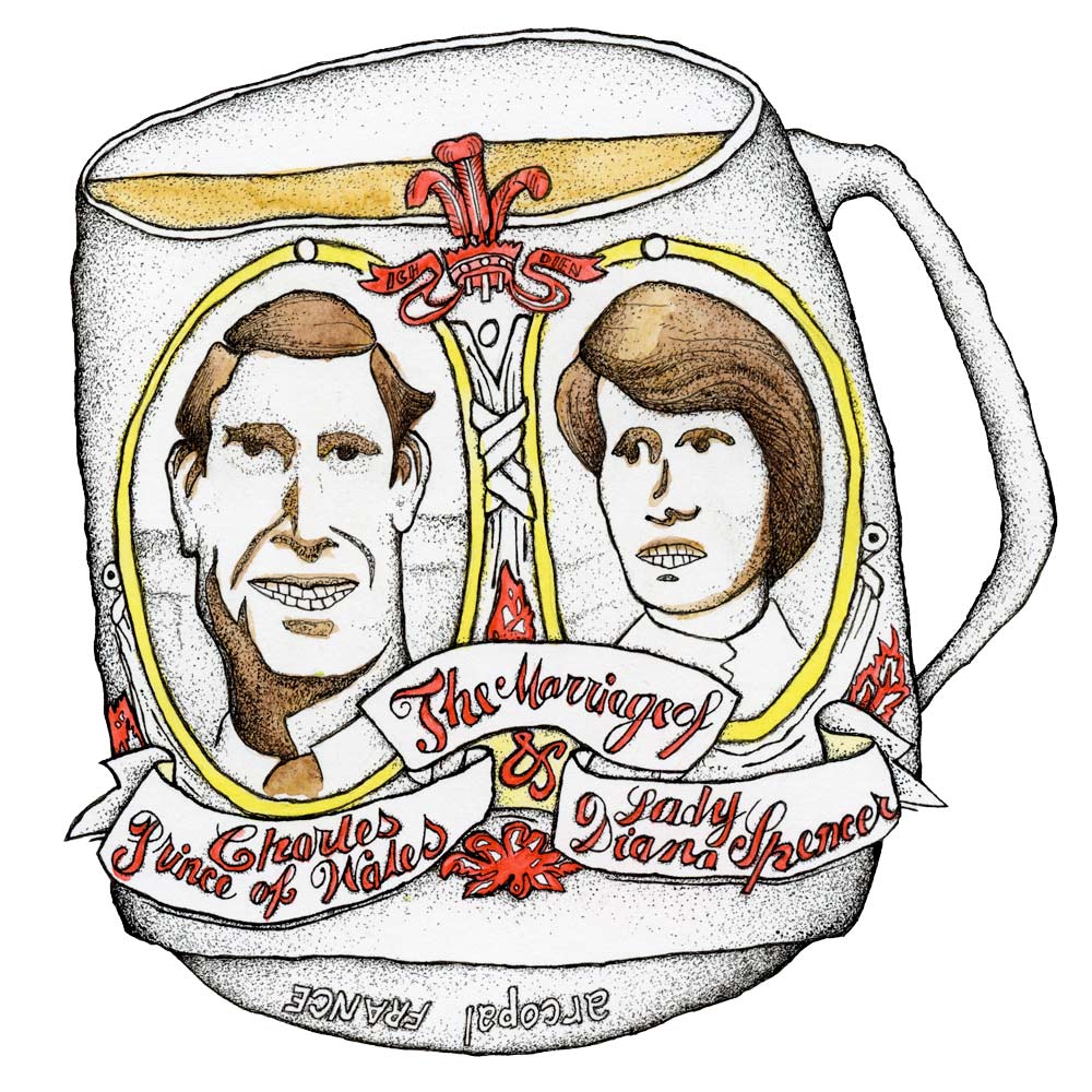 Charles and Diana's Wedding memorial teacup