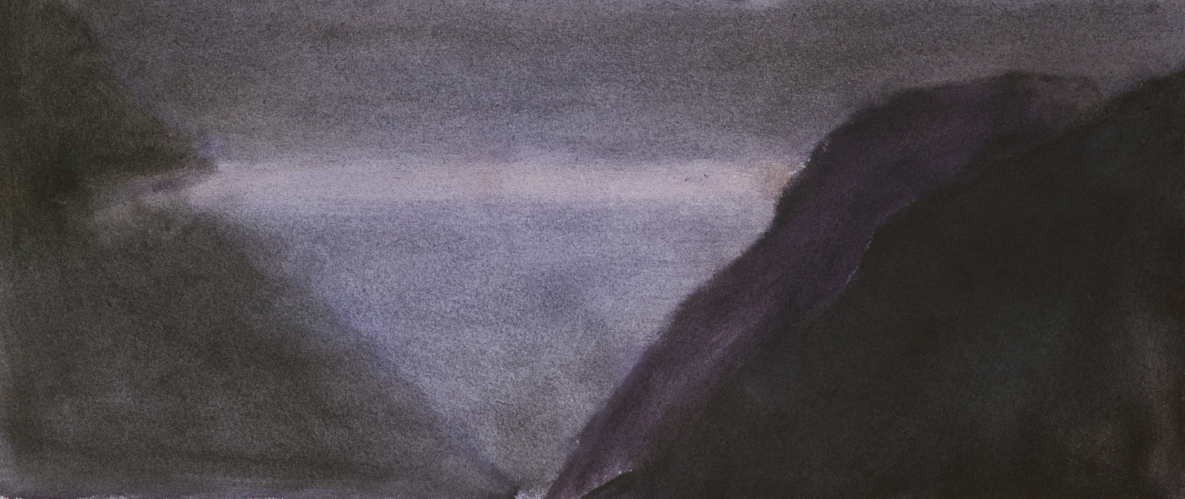 Vallée, soirwatercolour on paperenv. 20 x 38 cm, 2015