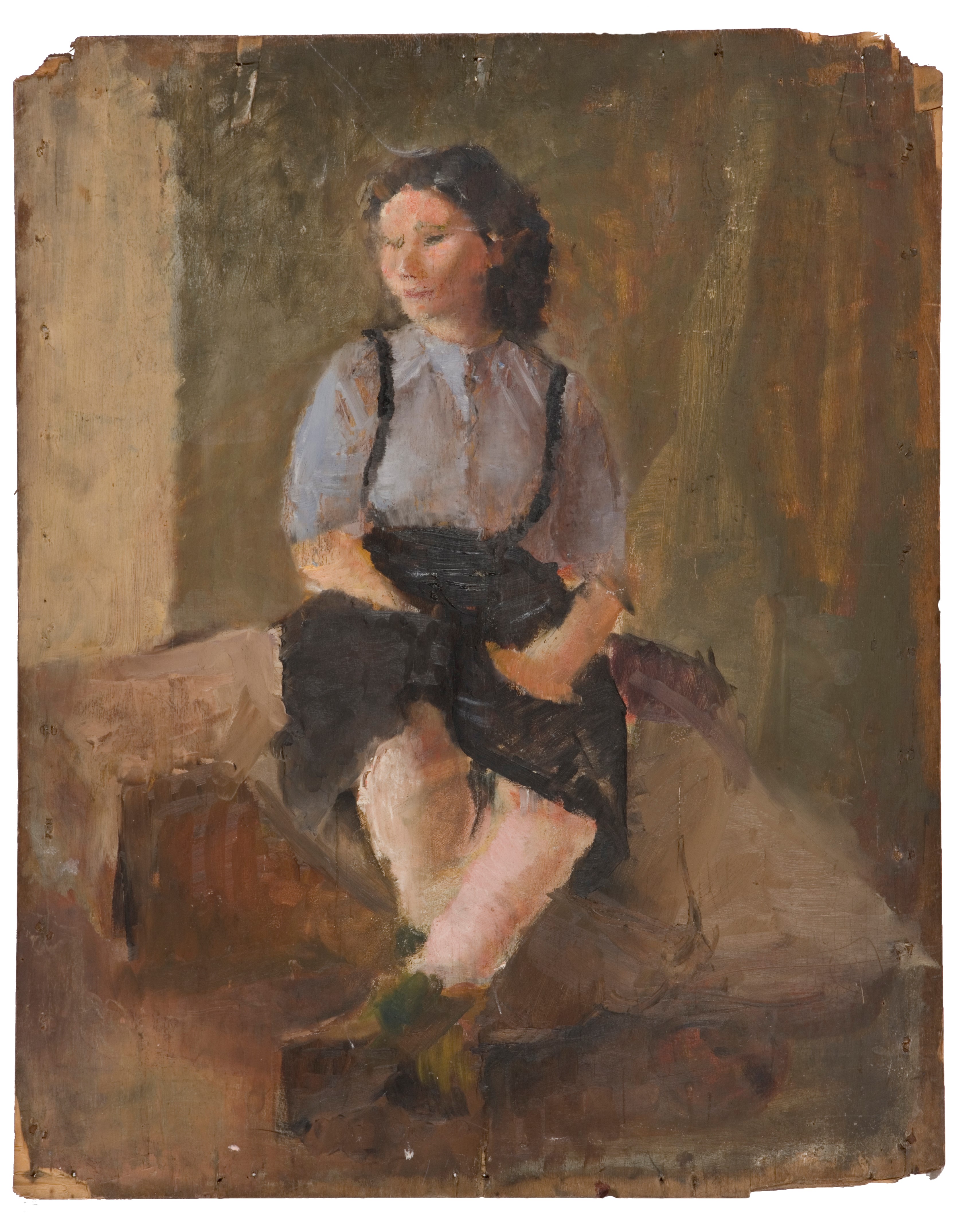Portrait of Girl on Board 1945 