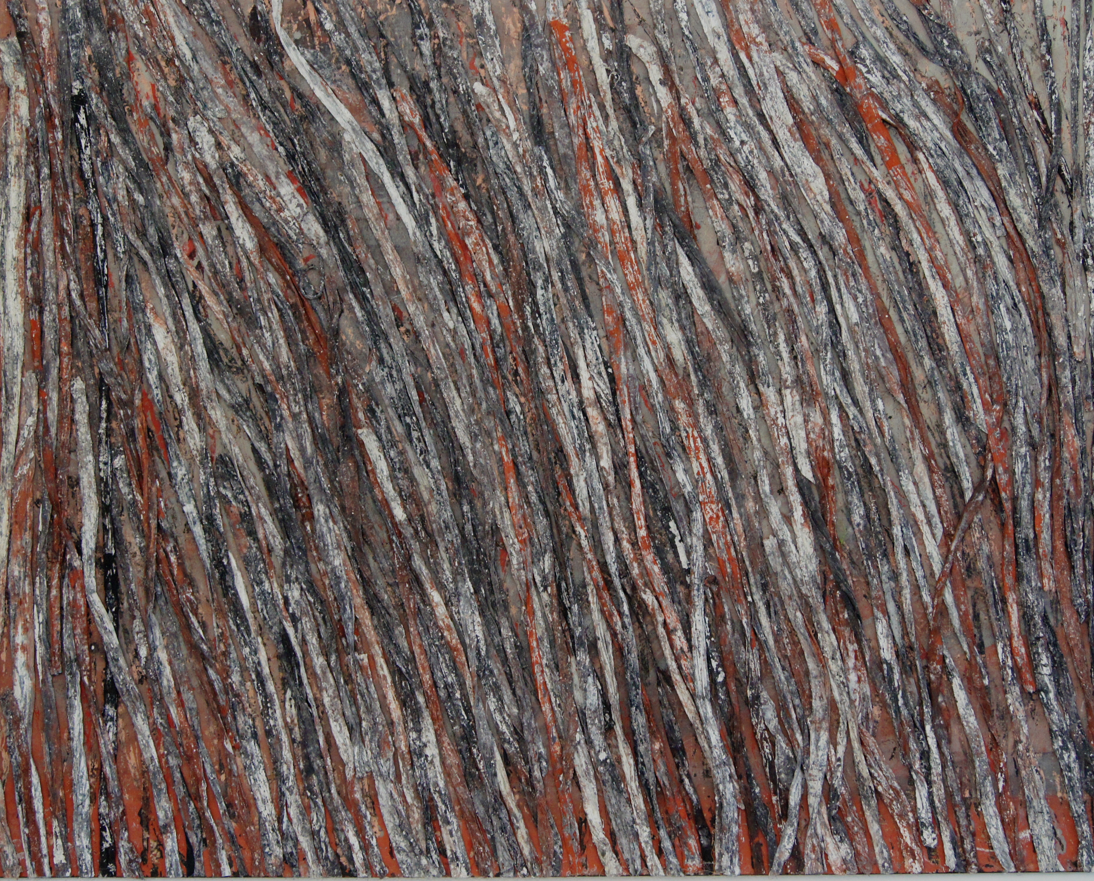 Aurelio Fort, Le Chant des arbres, Technique mixte, 130*161 cm, 2017