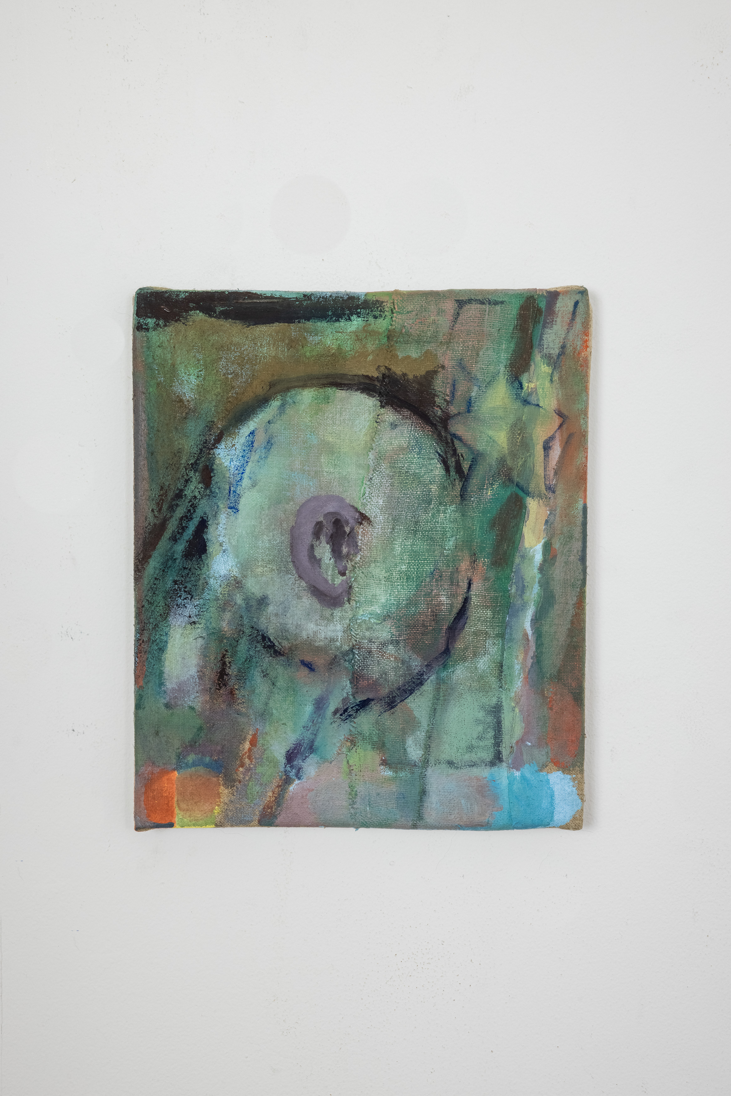 Passport, 2022, Oil on Various Linens, 13 1/2" x 10" 