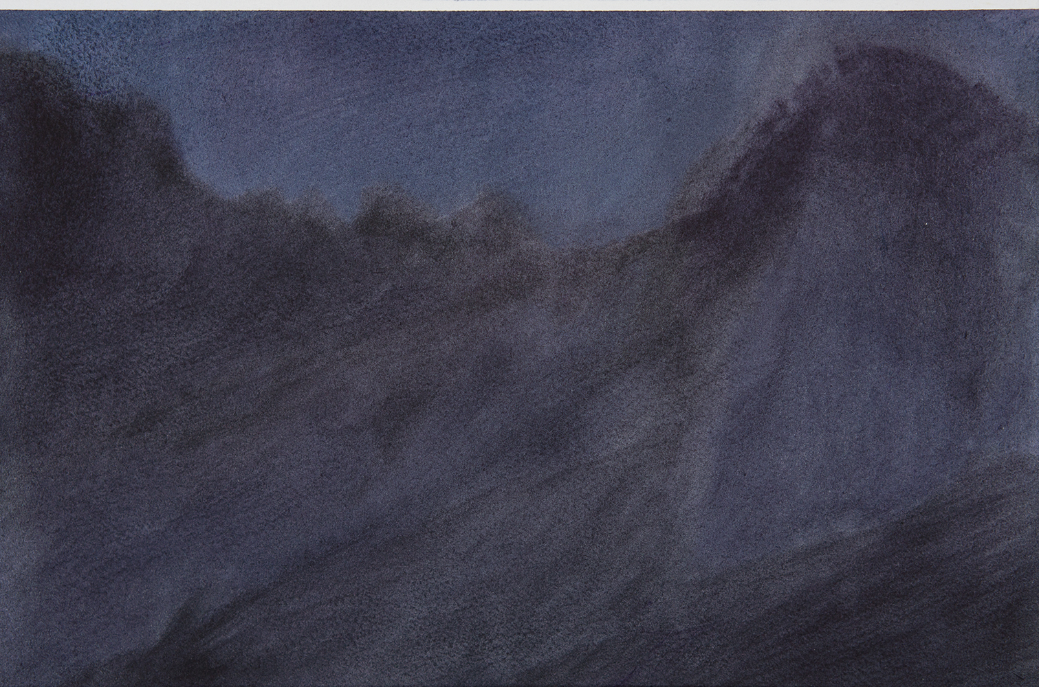 Massif, nuitwatercolour on paper19 x 28 cm, 2023
