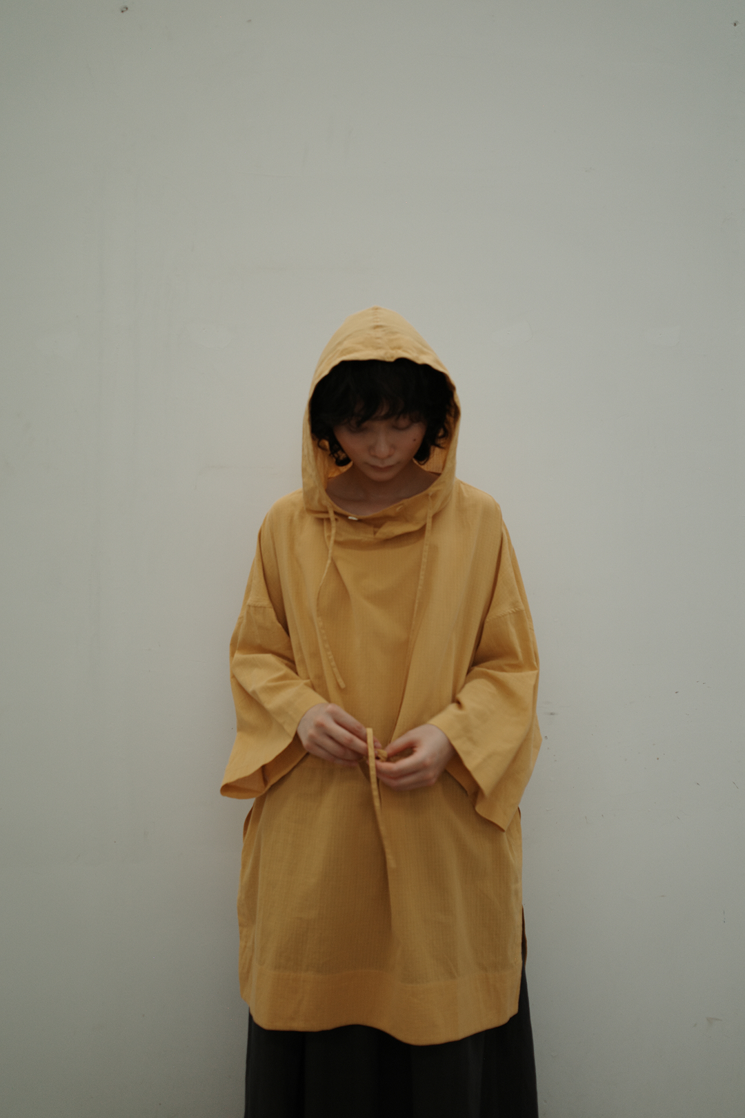 SS26 Graph-check Anorak Poncho