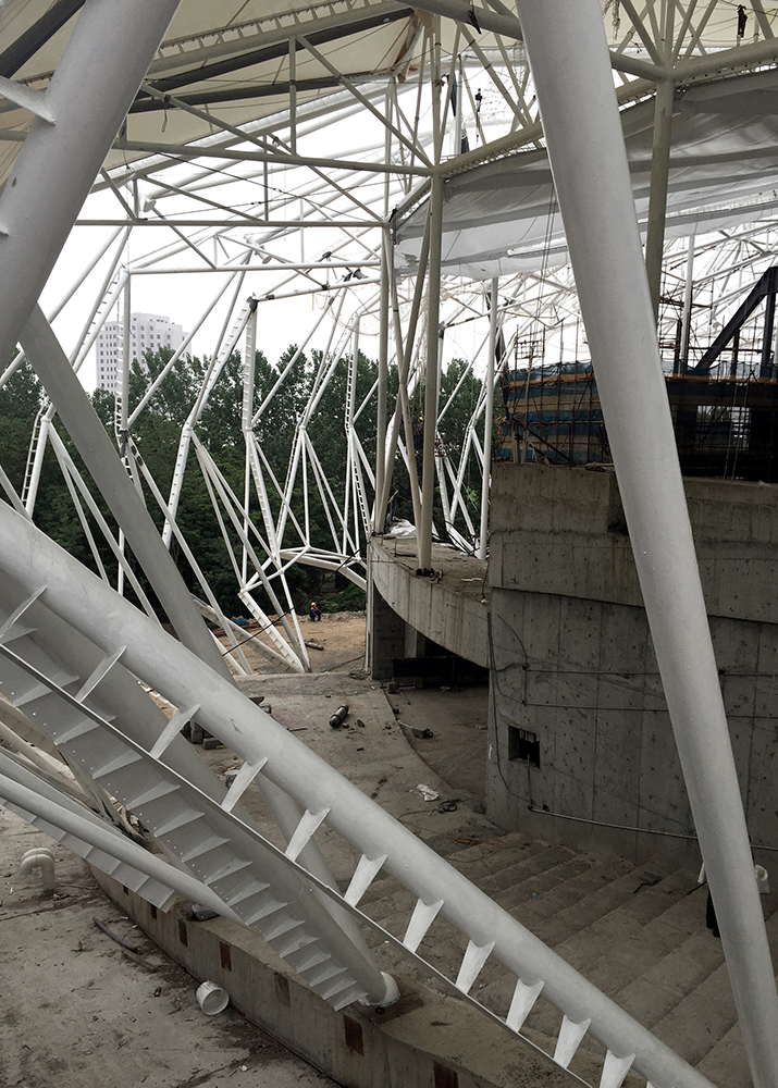 completed steel structure