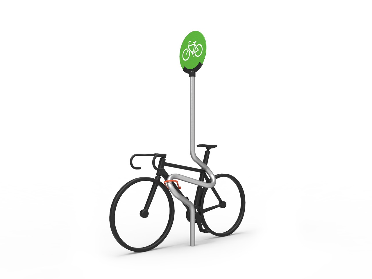 bike rack pole