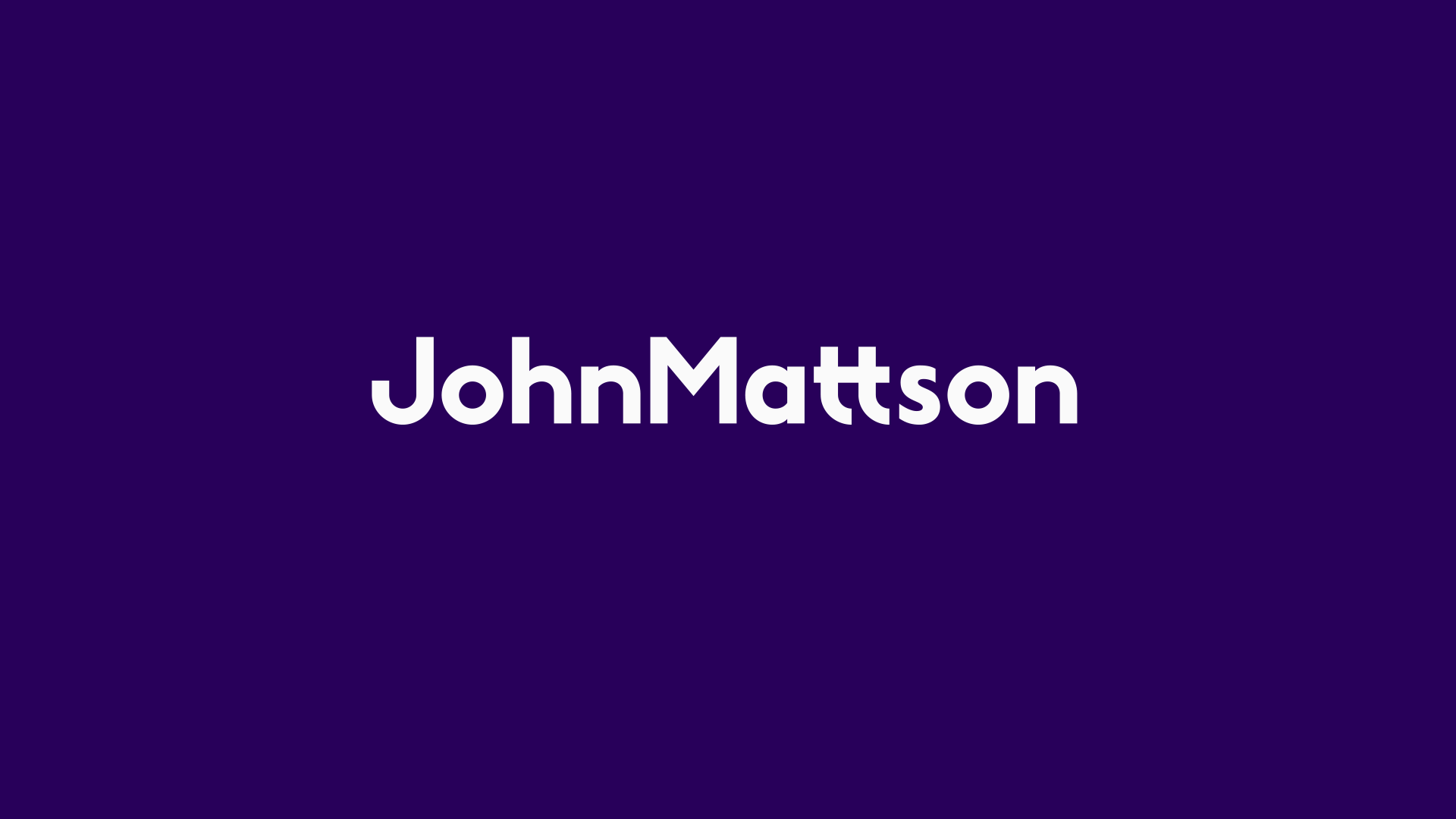 Logo for John Mattson, real estate company