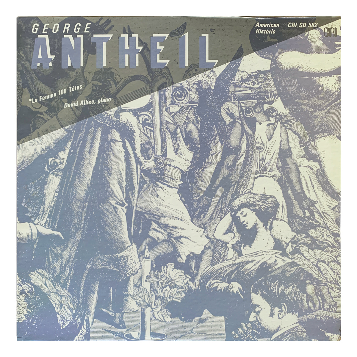 Composers Recordings Inc. CRI 502 George Antheil - Preludes Nos.1-45 David Albee Design: Max Ernst (artwork)