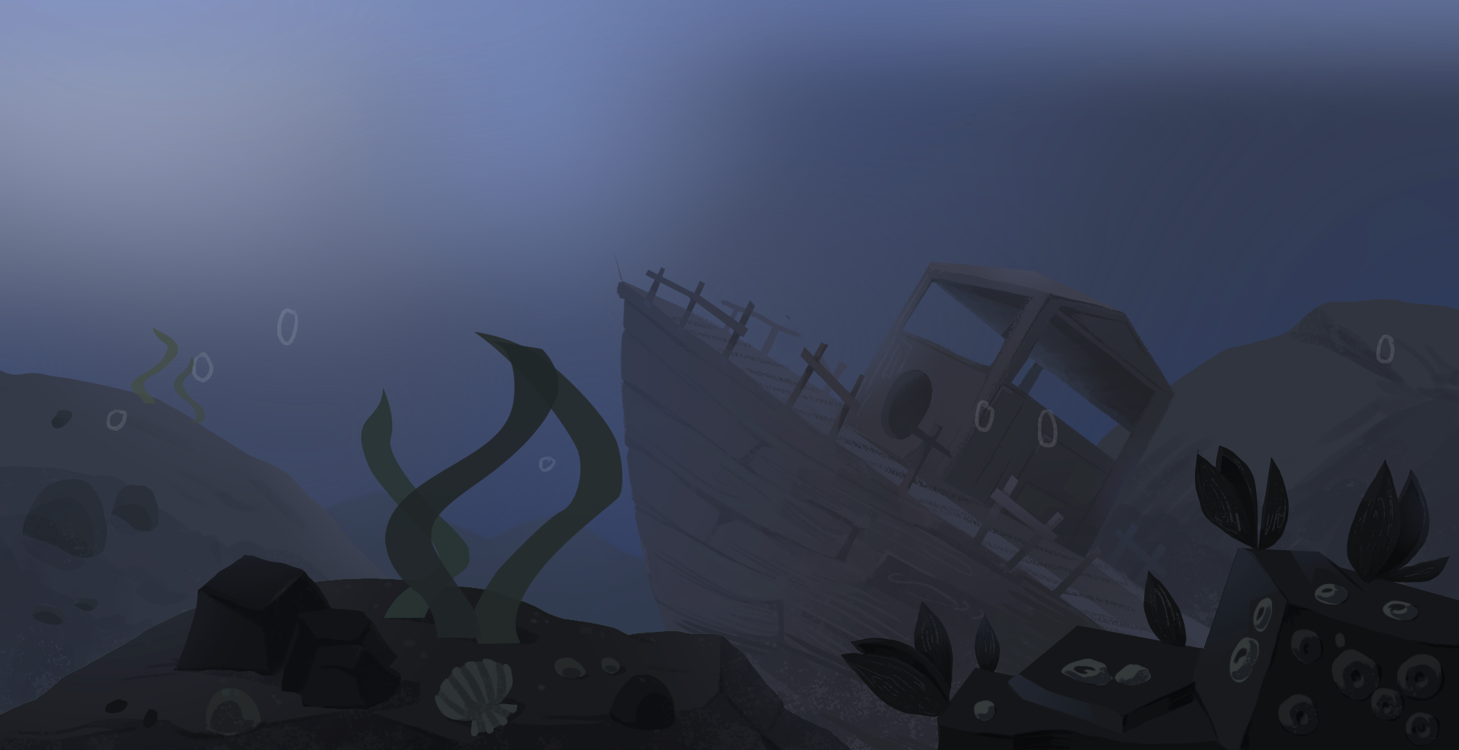 Natural landscape background / natuur achtergrond ge&iuml;nspireerd door Bambi.