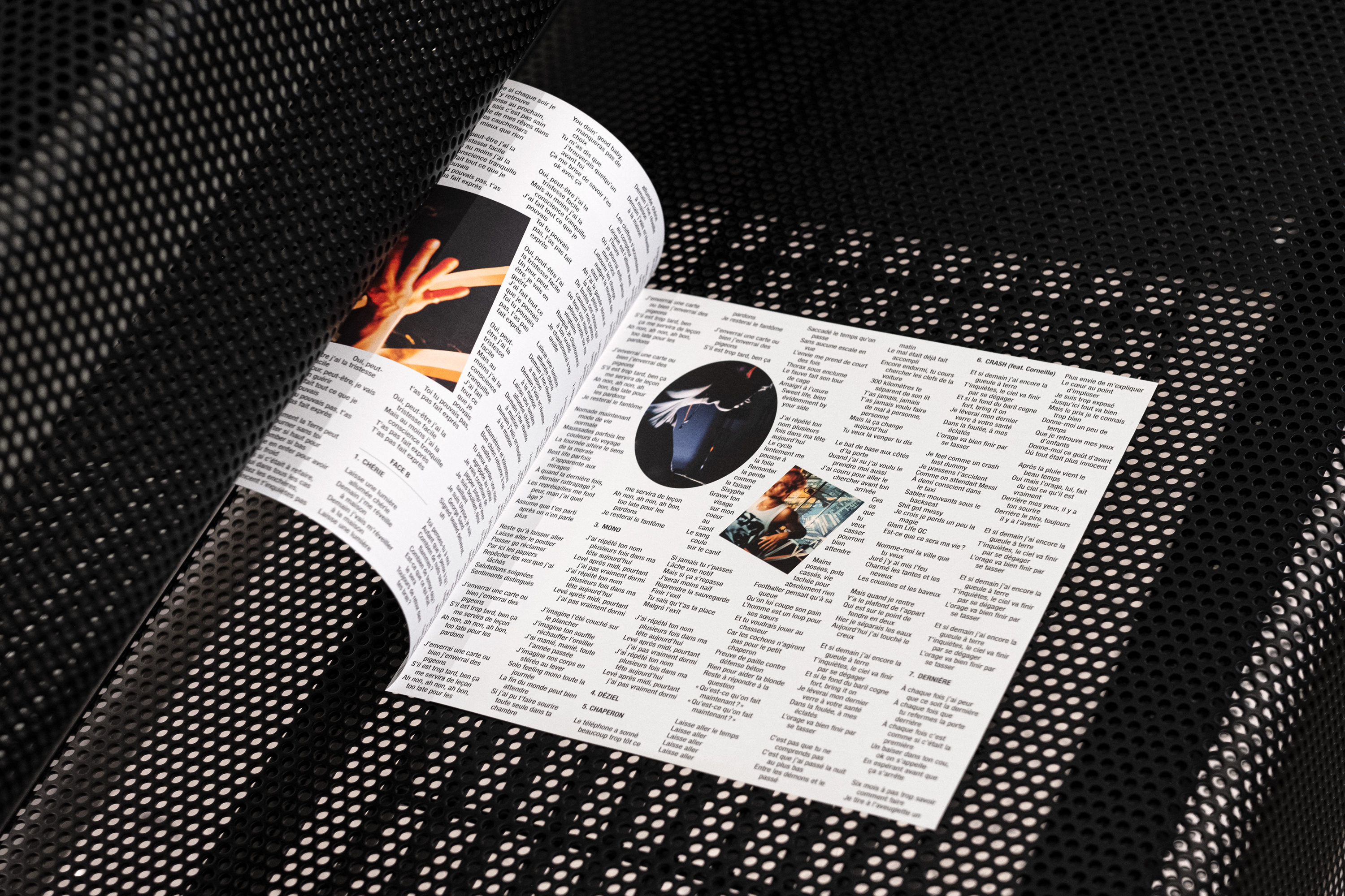 Vinyl Jacket for Crash, by Les Louanges. Designed at Principal in 2022.