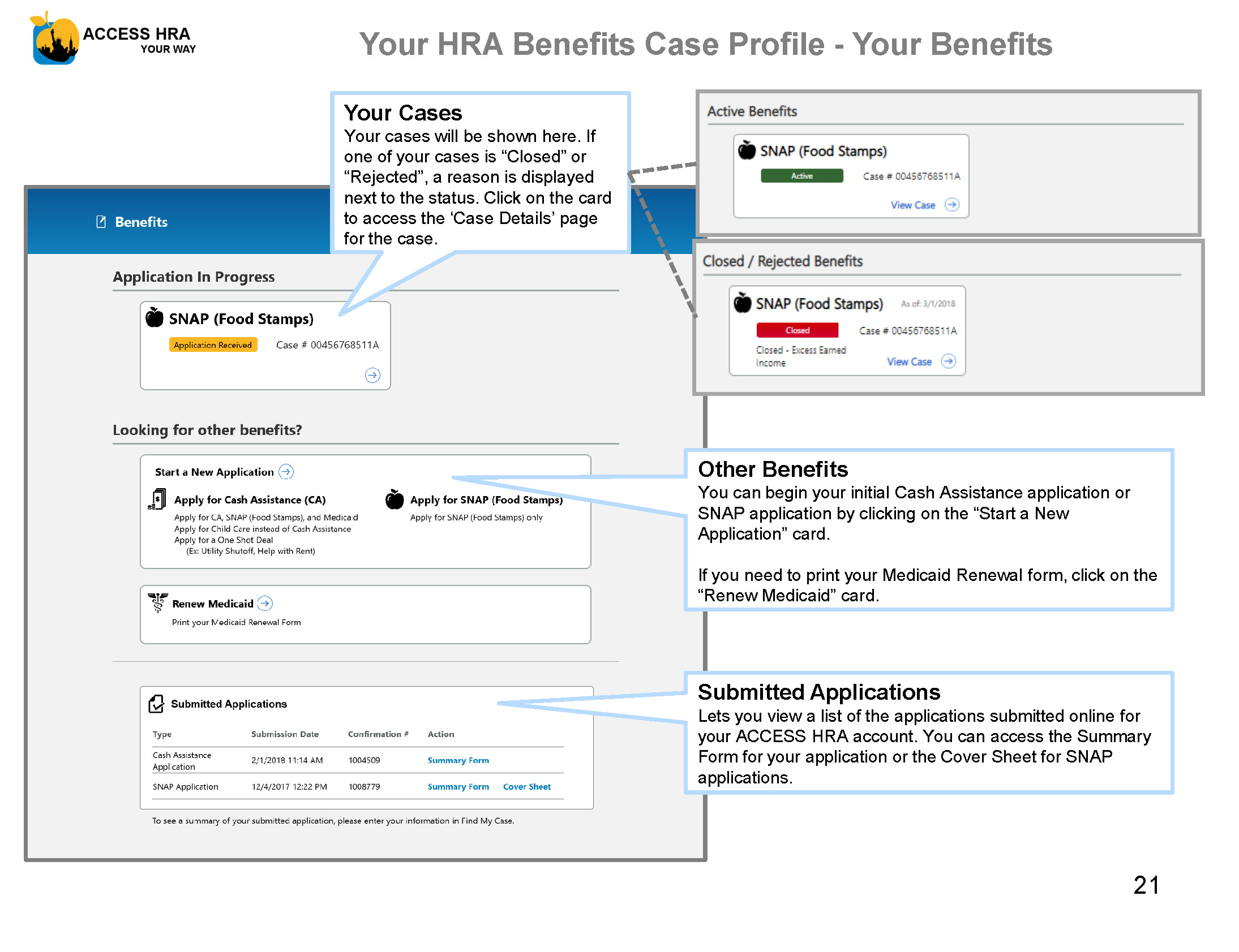 NYS HRA ACCESS APPLICATION — Hai's Portfolio