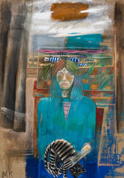 Last Portrait of Stephanie, 42”x 60”, oil and distemper on linen, 2006–2025