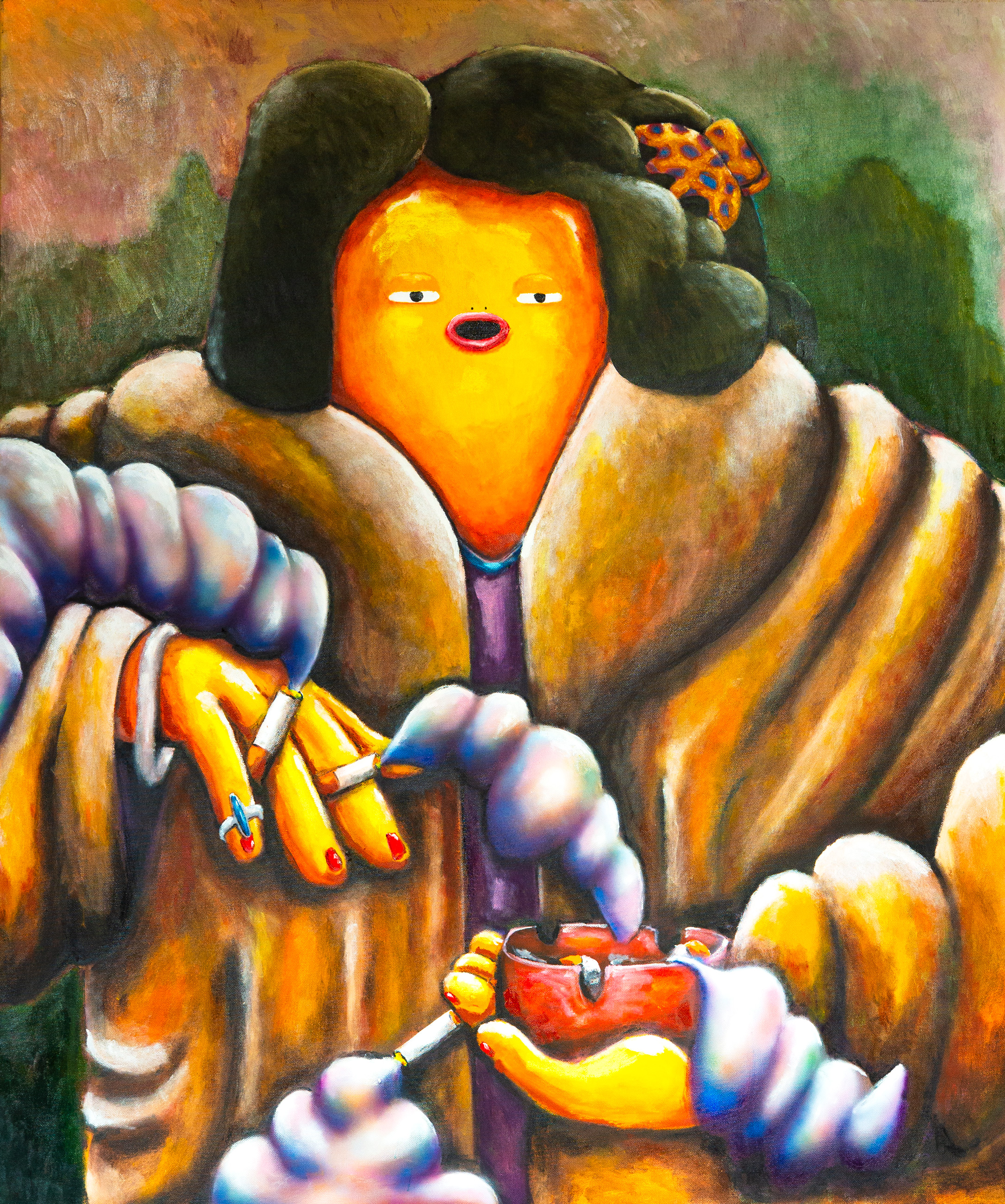 Sugar Mommy, Oil, Oil Stick, 2024