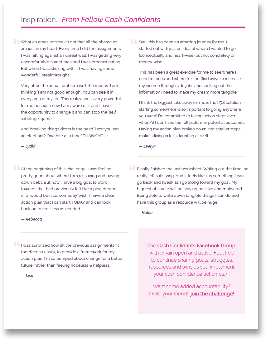 Fillable PDF Worksheets for Challenges and Courses