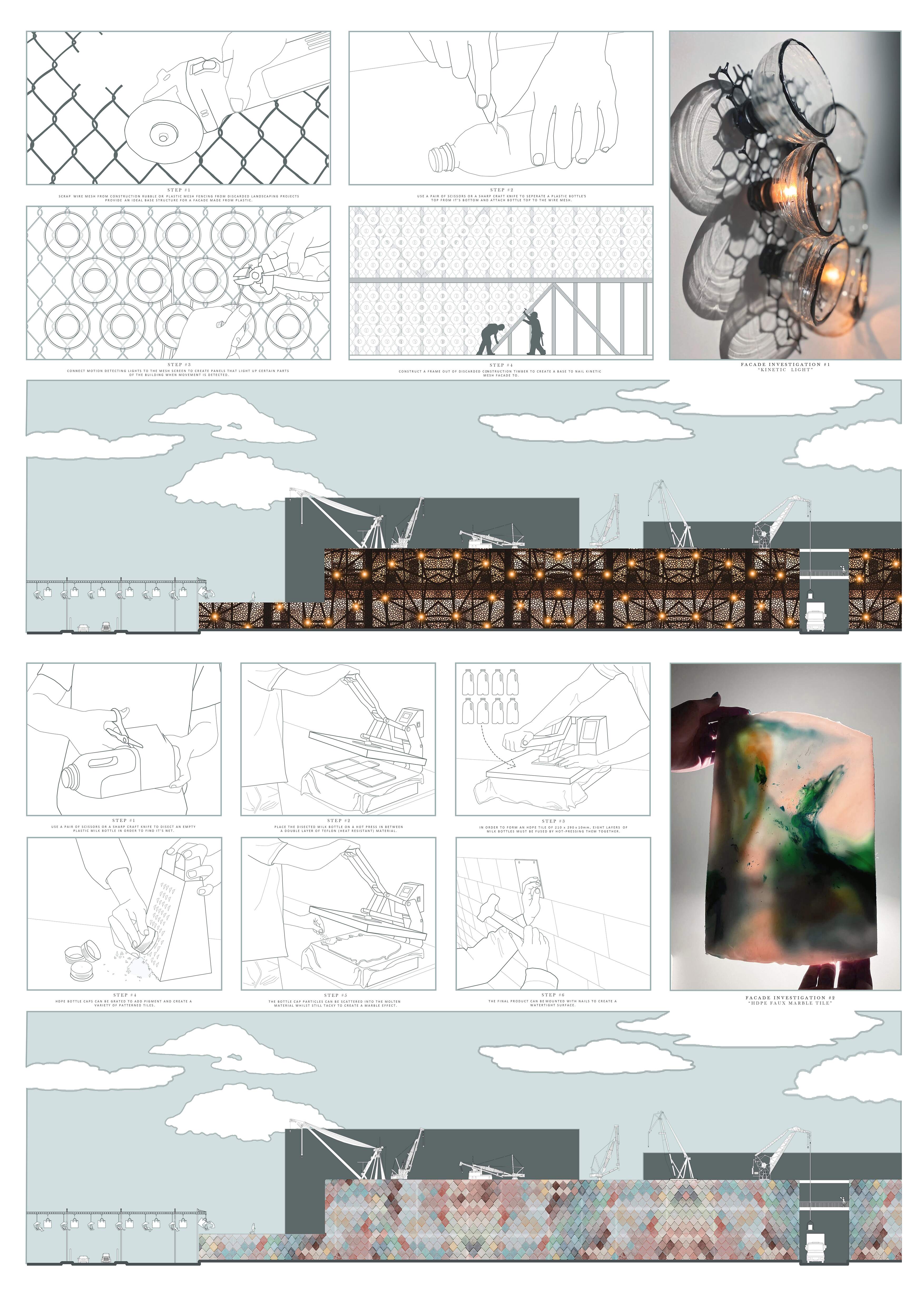 Reclaimed façade investigations. van der Westhuizen, B. Unit 17. 2022