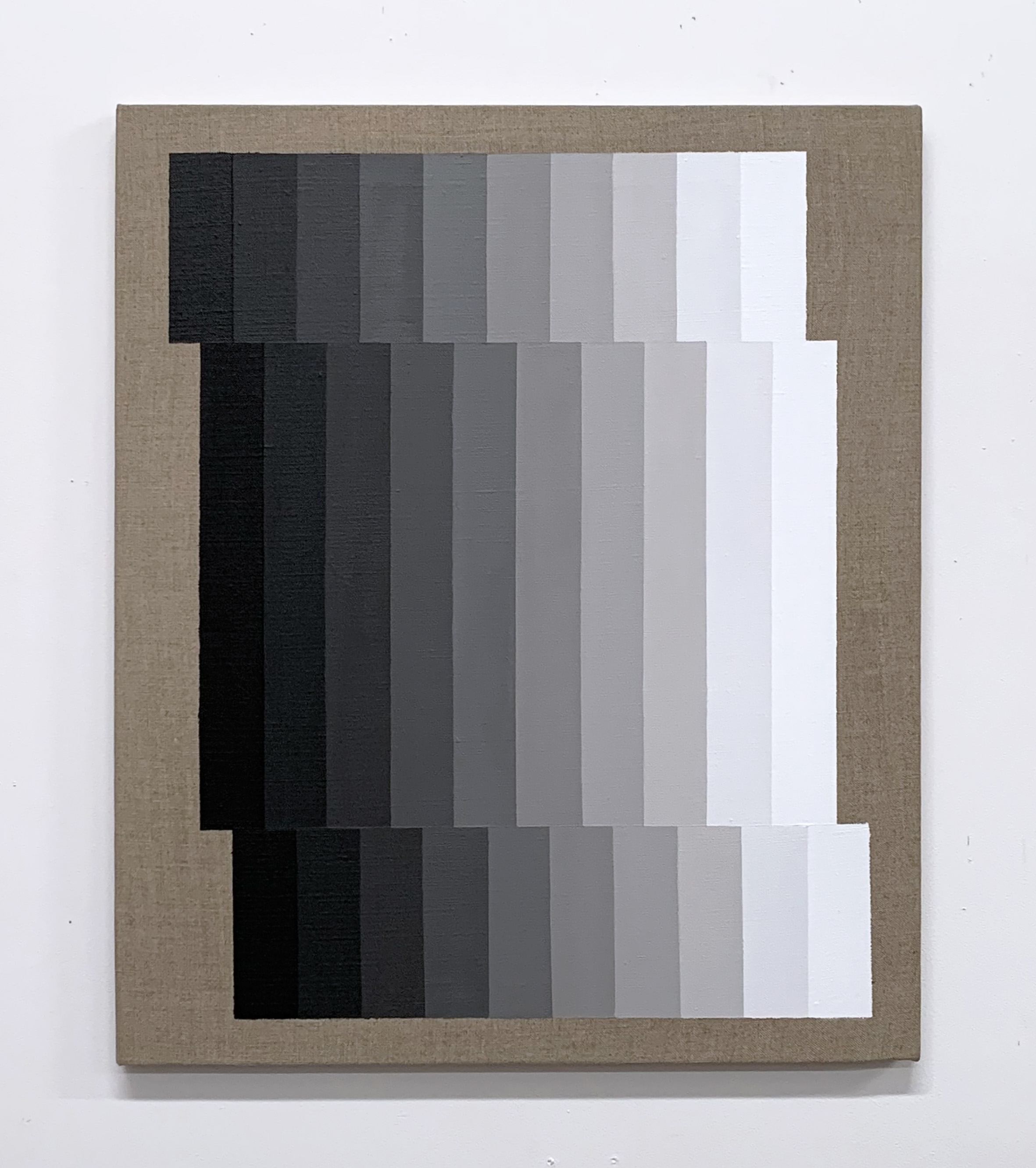 Machbands XVIII, 61cm x 51cm, acrylic on linen