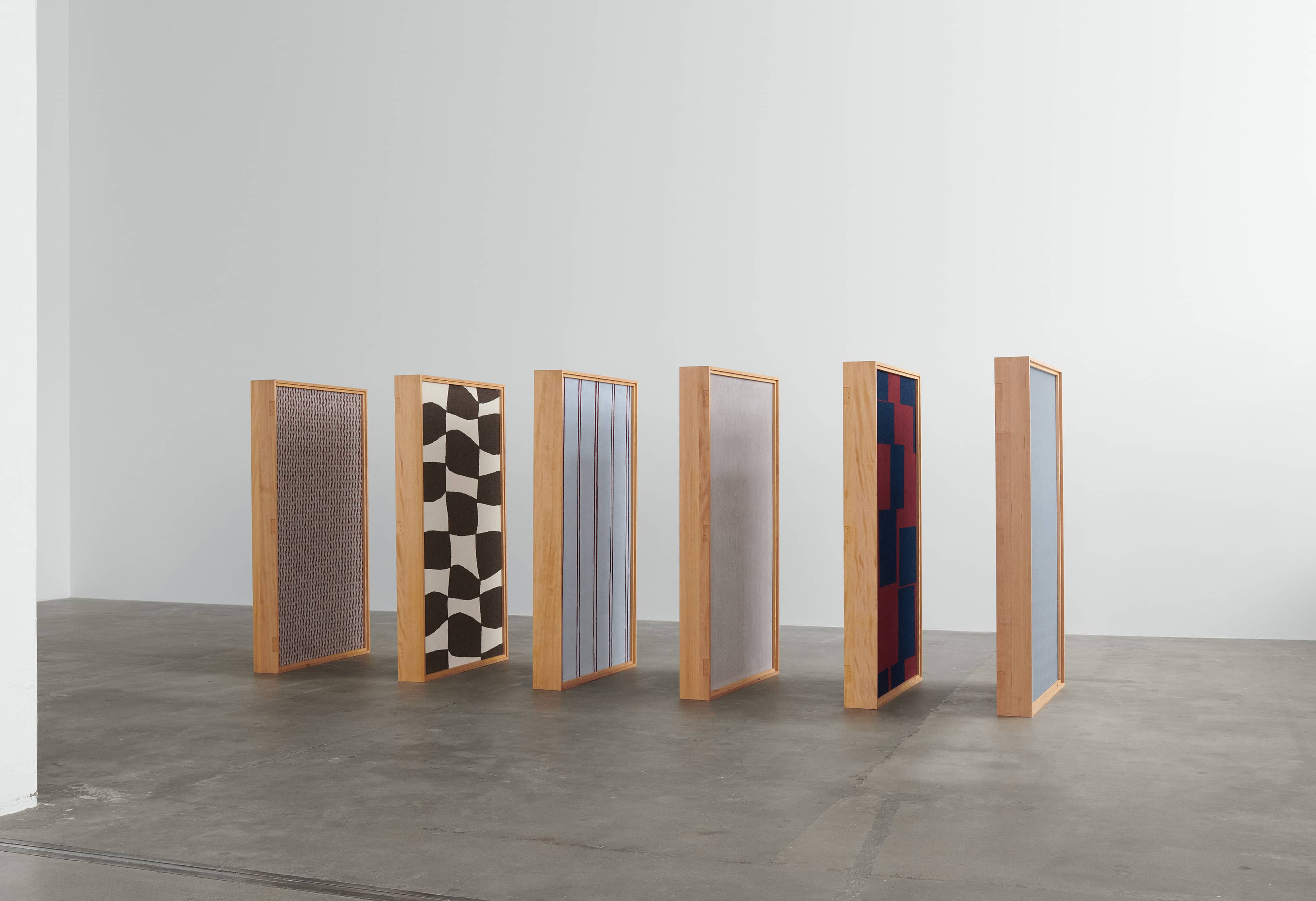 SHE FOR EGESHE is a tribute to her. Featuring six carpet designs celebrating female artists in their time not obtaining the recognition they deserved within the textile weaving, sculpture or painting handicrafts. Like Agnes Martin, Aino Aalto, Anni Albers, Ray Eames, Sonia Delaunay or Sonja Ferlov Mancoba – and others developing decisive works not to be disregarded. SHE honours women who helped clearing the way for future female artists, who, then and now, live and breathe design.Following a particular fascination of the preferred techniques of the 1930s’ and 1940s’ artists, all six SHE patterns are made by hand to embrace the unique expression of a line that’s either drawn, cut or put together by physical materials. The designs originate from interpretations of distinctive patterns created by different weaving techniques, experimental expressionistic shapes or, in contrast, simple and graphic paintings. Bringing these imperfect details into carpet design while keeping a simplistic yet organic look adds a sense of naturalness and artistic freedom to each carpet.Designed in collaboration with Laura Bilde