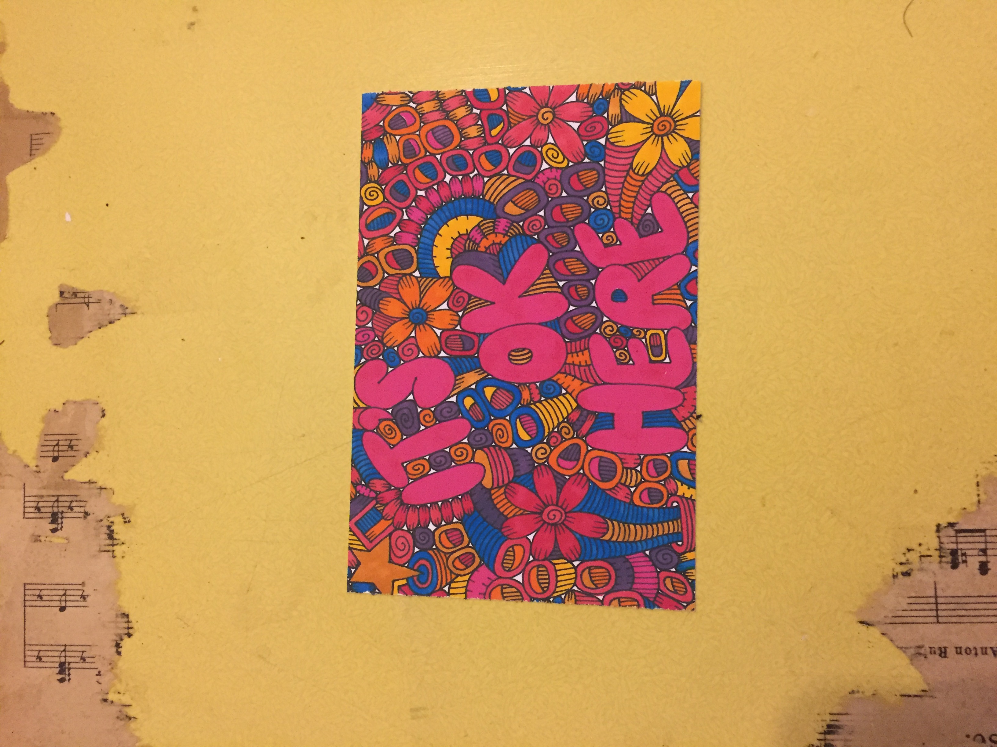 I left this card in my room when I left Berlin.