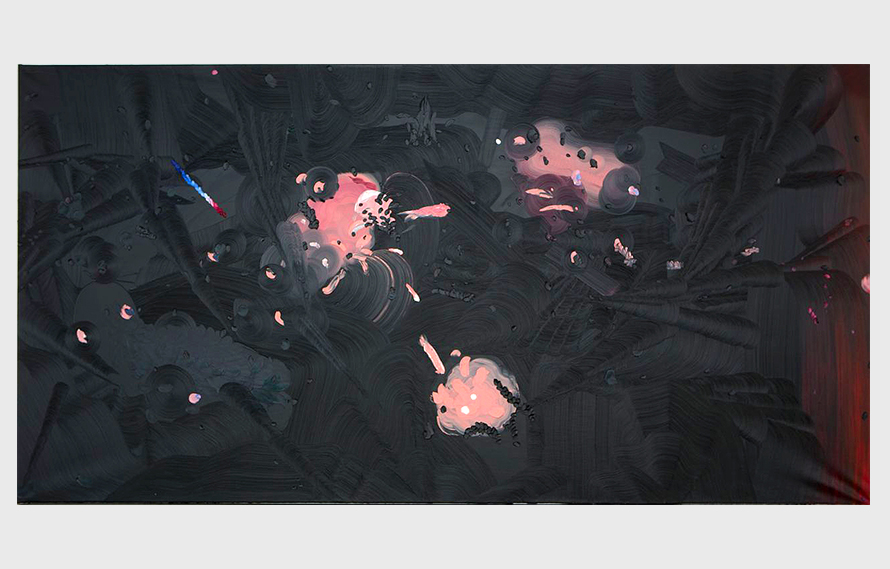 B Pink, 2014. Oil on Canvas 250 x 488 cm