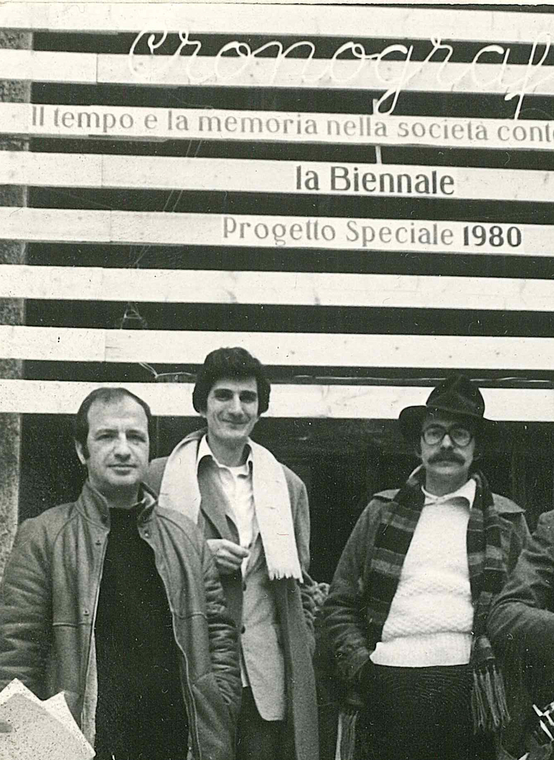 Franco Vaccari, Adriano Altamira e Ugo La PietraBiennale di Venezia, 1980
