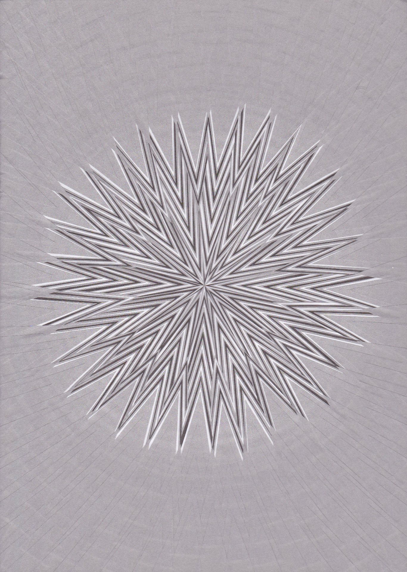 Black, Grey and White, 2014, 8.2 x 11.6 inches