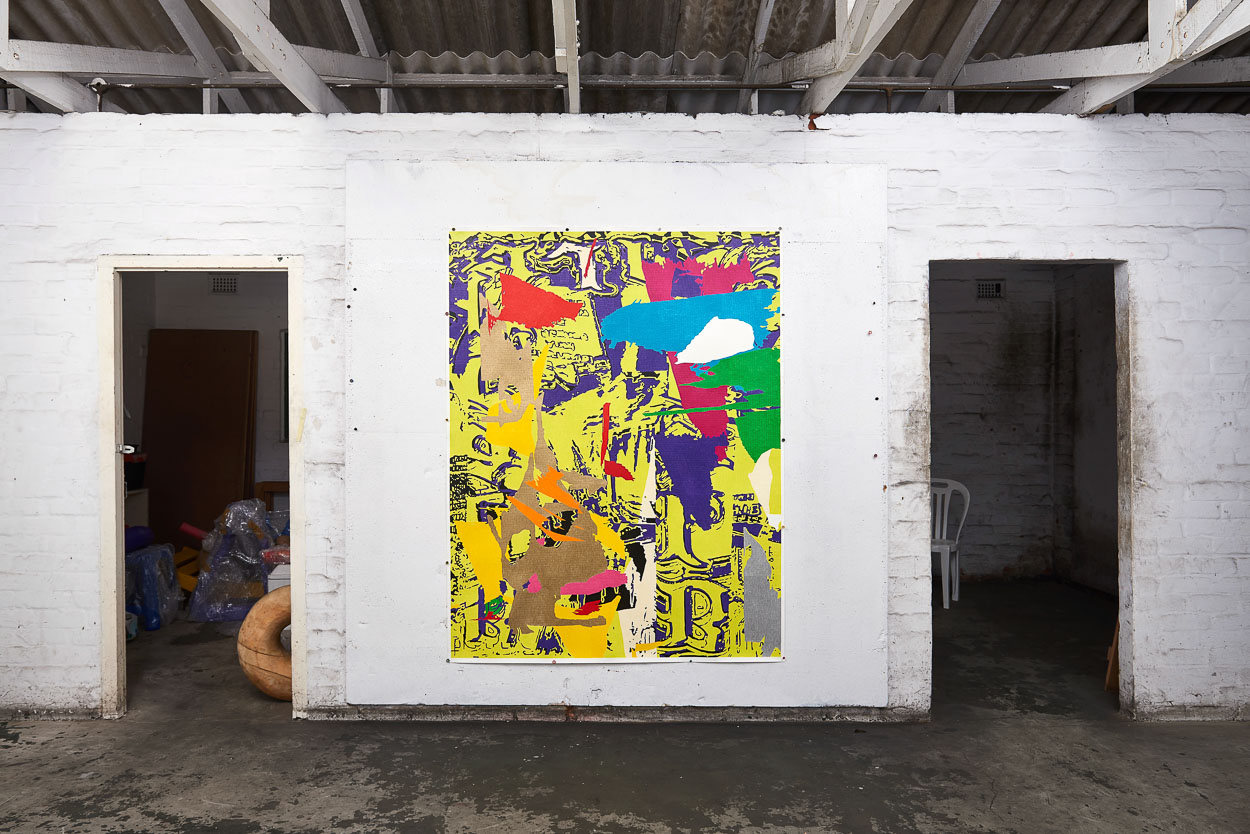 Purple Stream Exchange Nutrient, 2020. pencil on paper. 190cm x 147cm