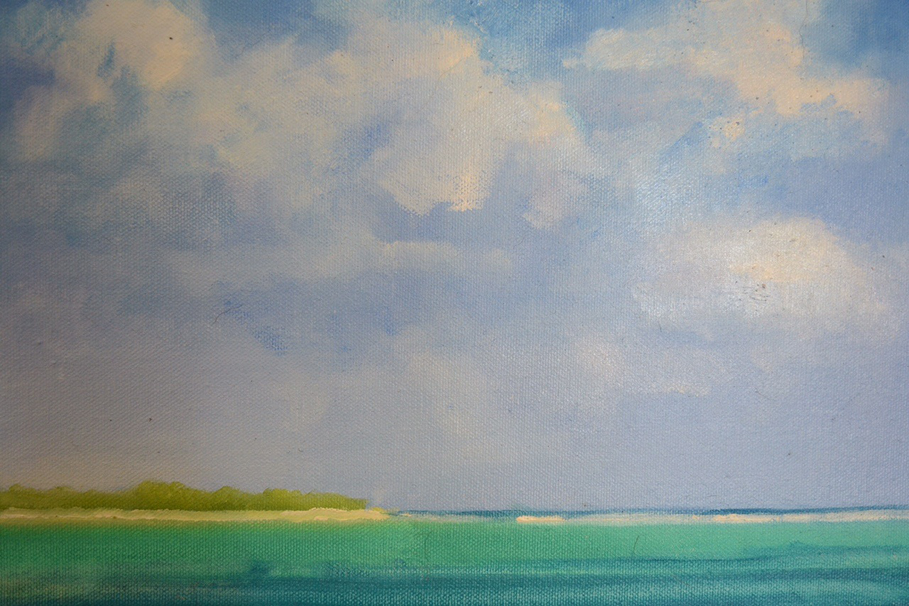  Sunny Day  |  Little Caymen Island   |   14" x 11"   |   Oil on canvas