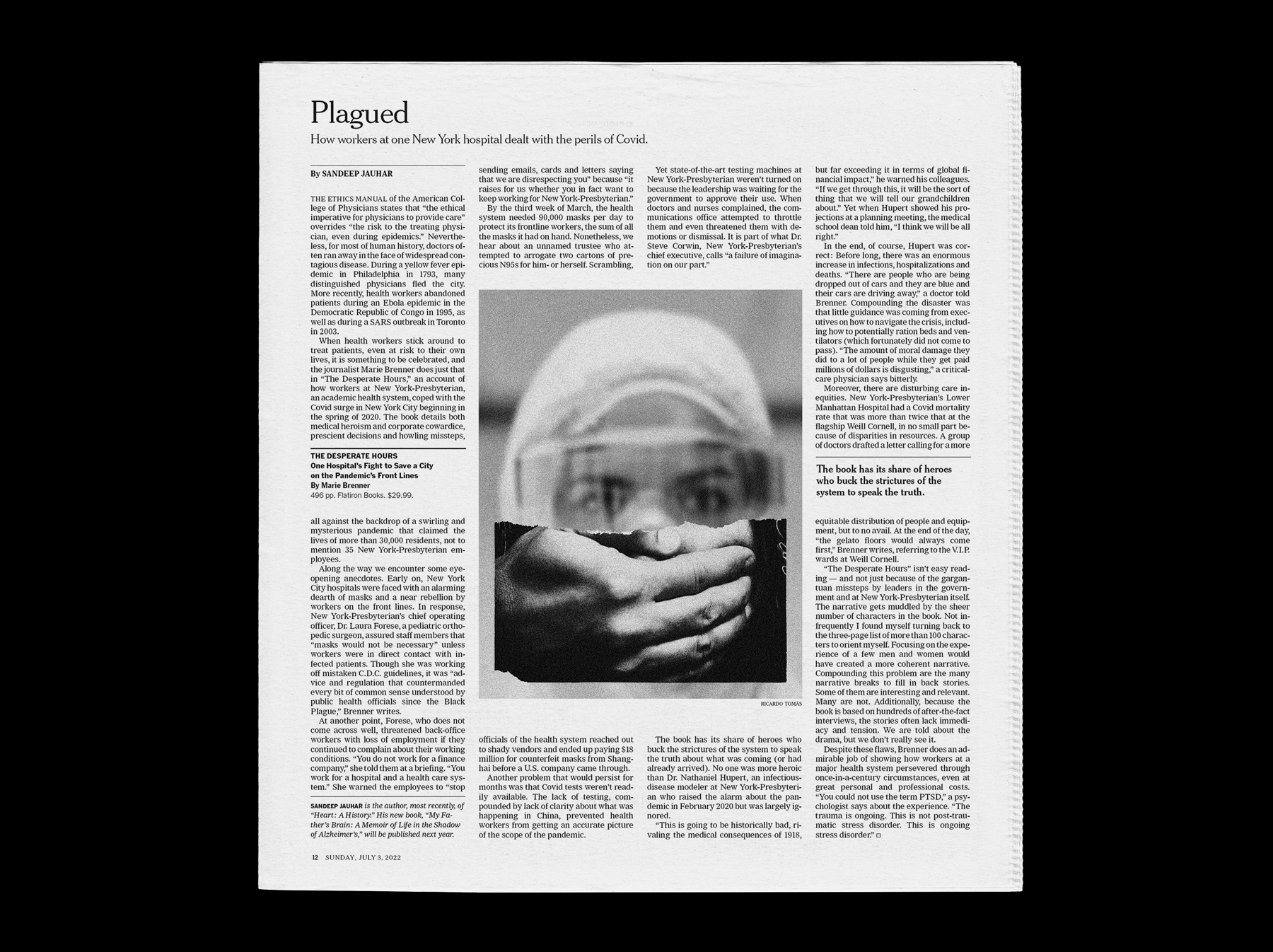 19/06/2022 The New York Times - Facing Death During the Pandemic / AD: Matt Dorfman