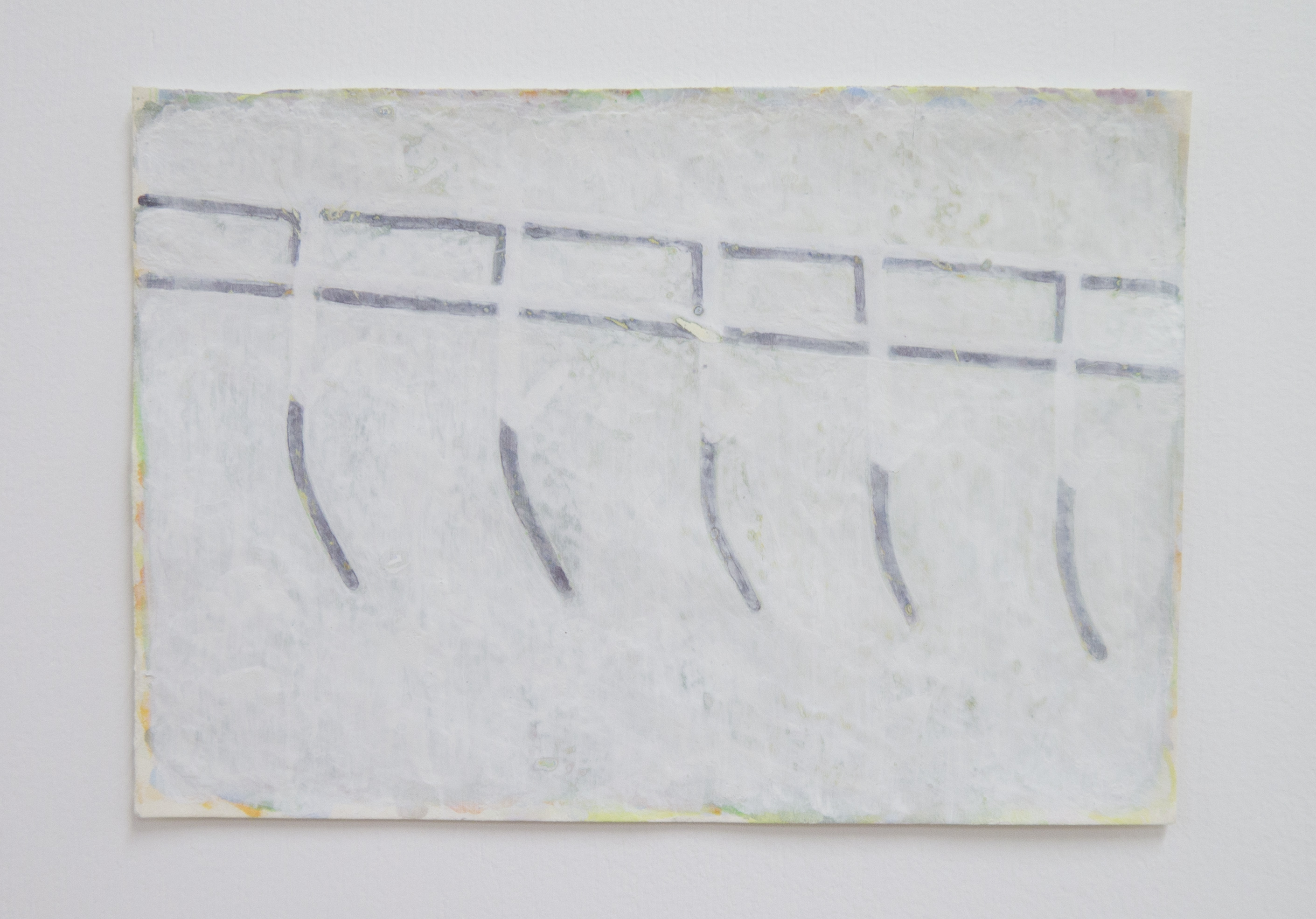 Untitled (ννννν), 2020, acrylic on paper, 19.5x13.5cm